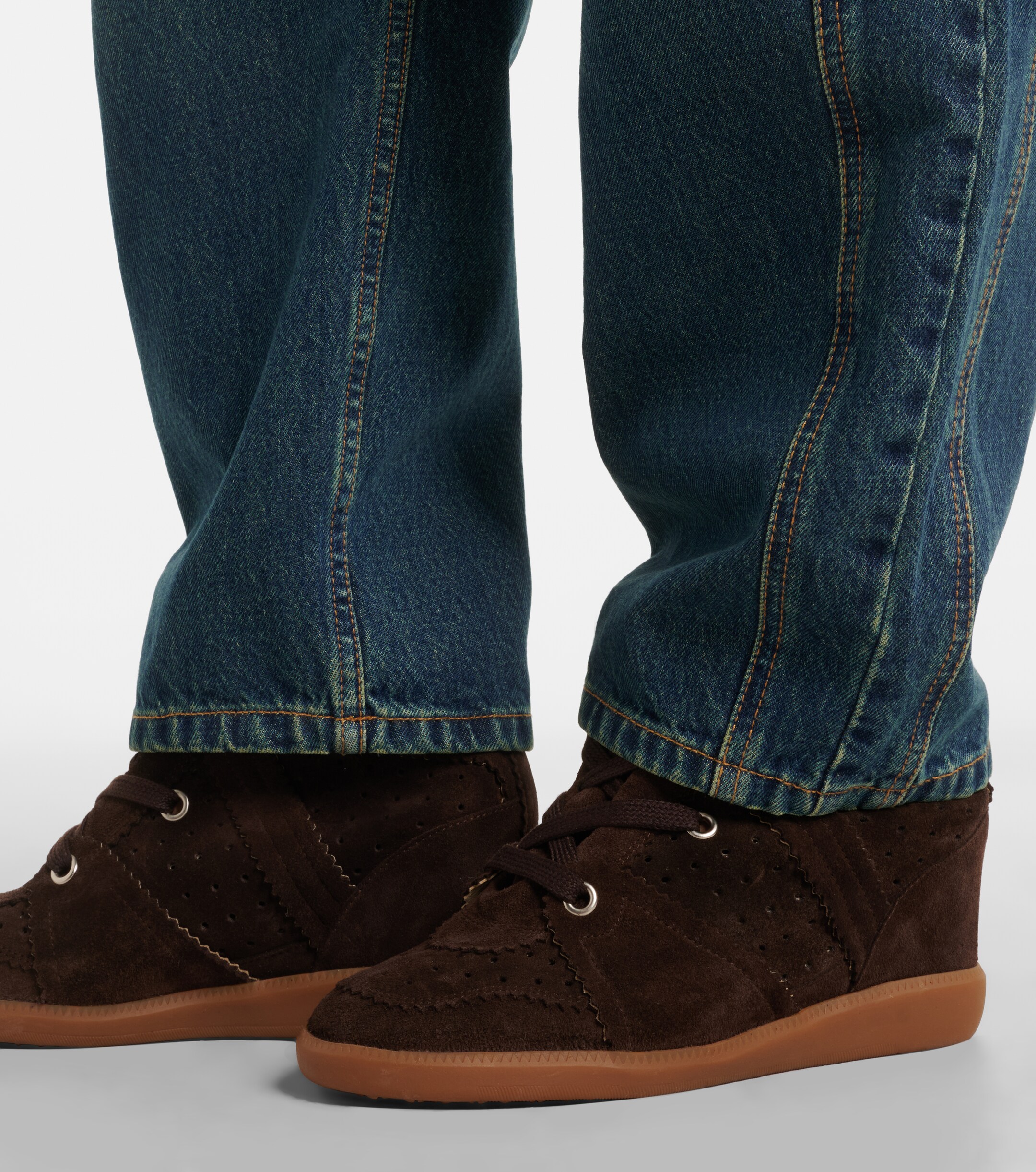 Isabel Marant Isabel Marant Bobby suede wedge sneakers