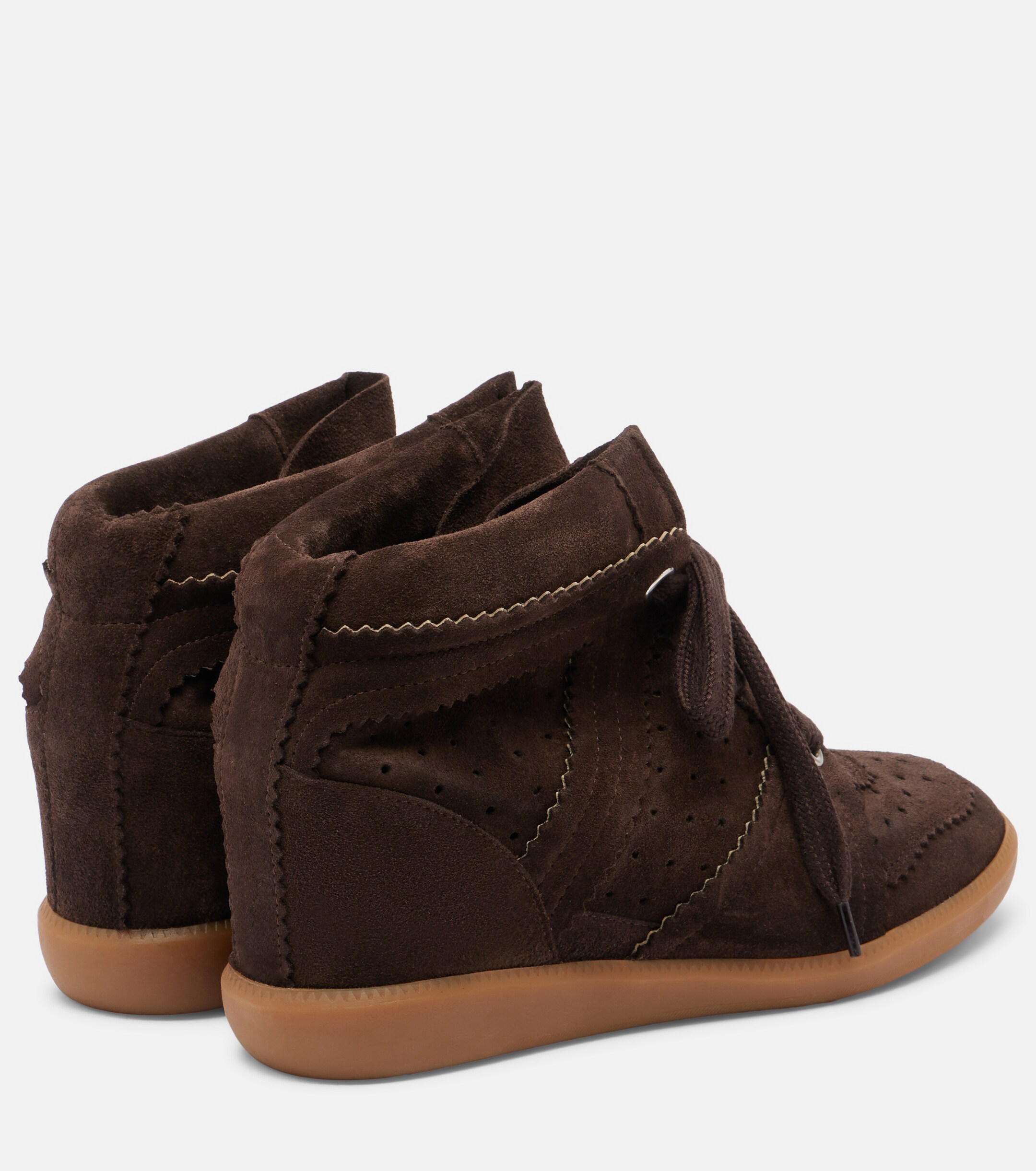 Isabel Marant Isabel Marant Bobby suede wedge sneakers