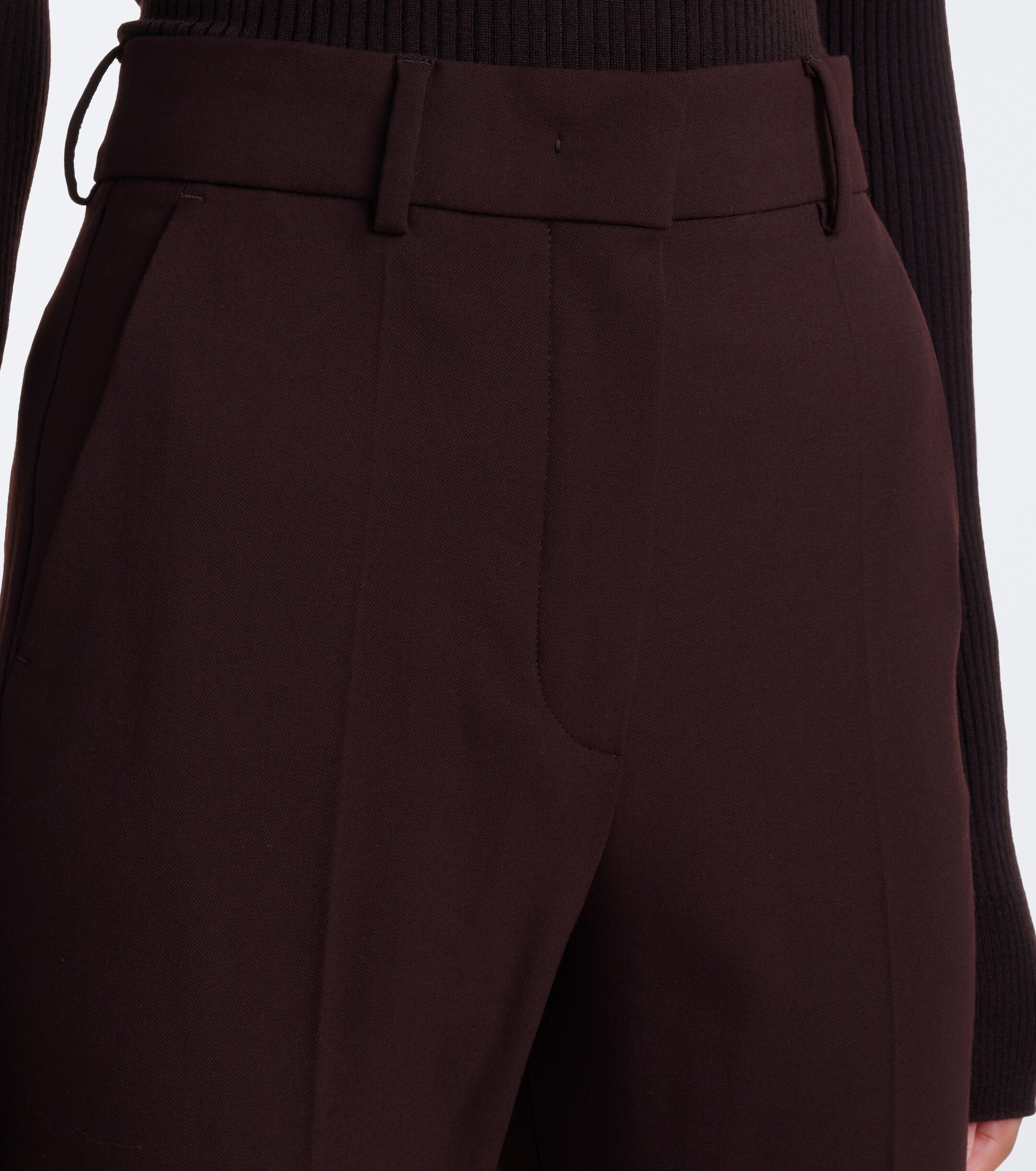 Sportmax Sportmax Flared wool-blend pants