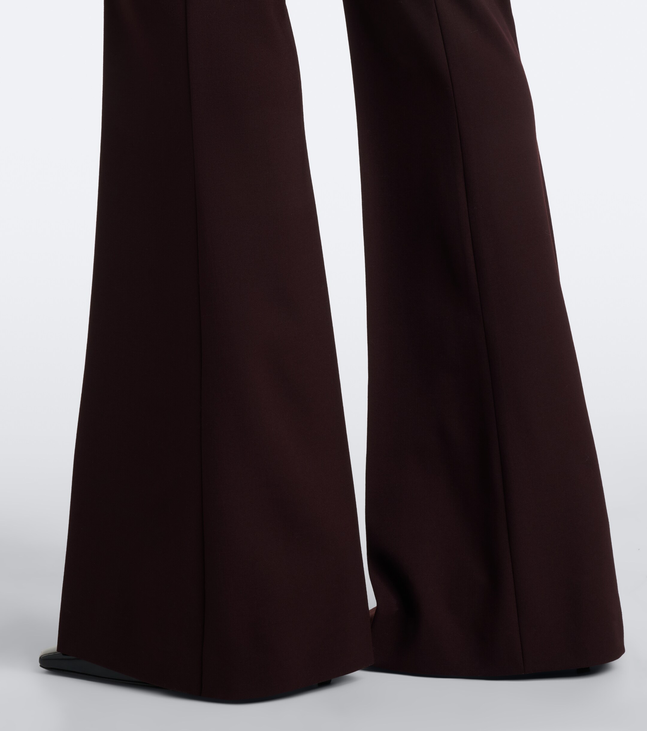 Sportmax Sportmax Flared wool-blend pants