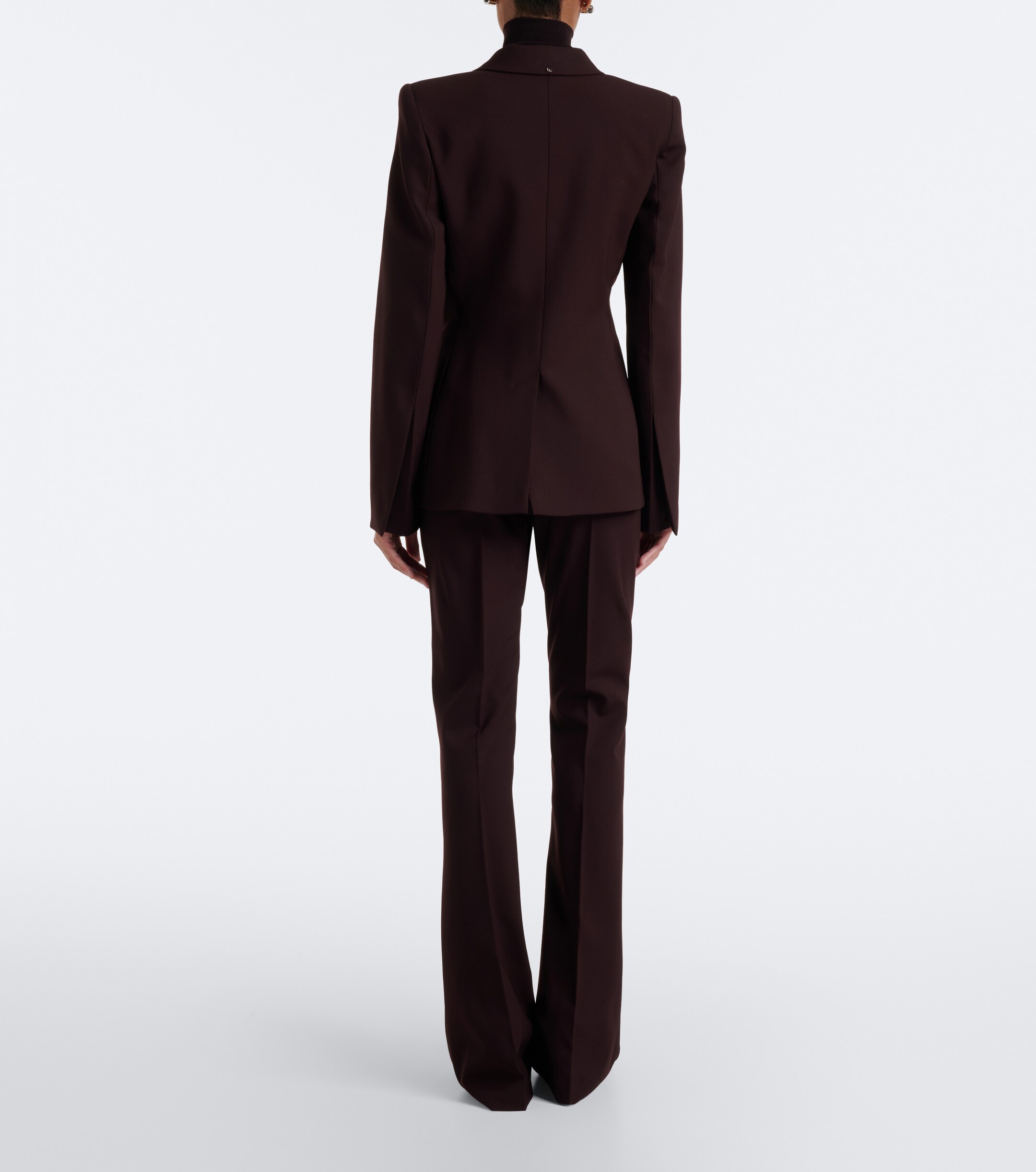 Sportmax Sportmax Flared wool-blend pants