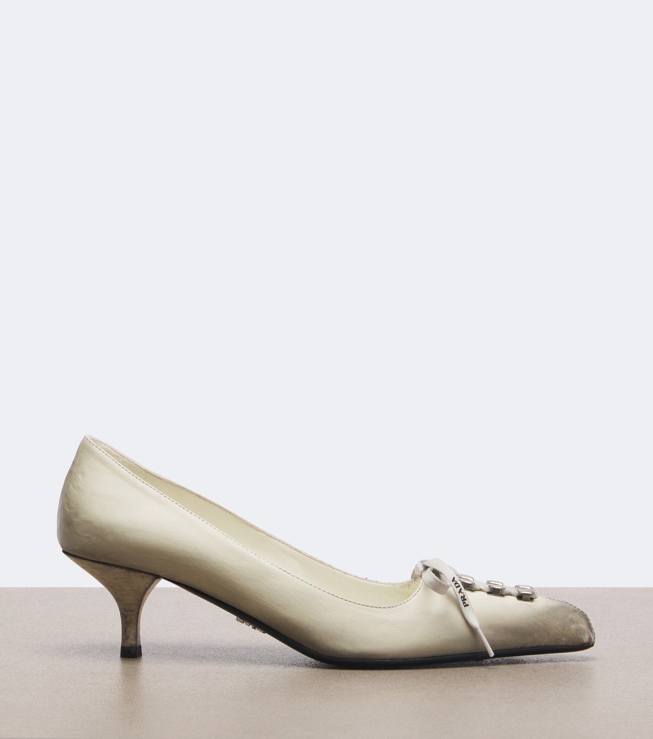 Prada Prada Distressed leather pumps