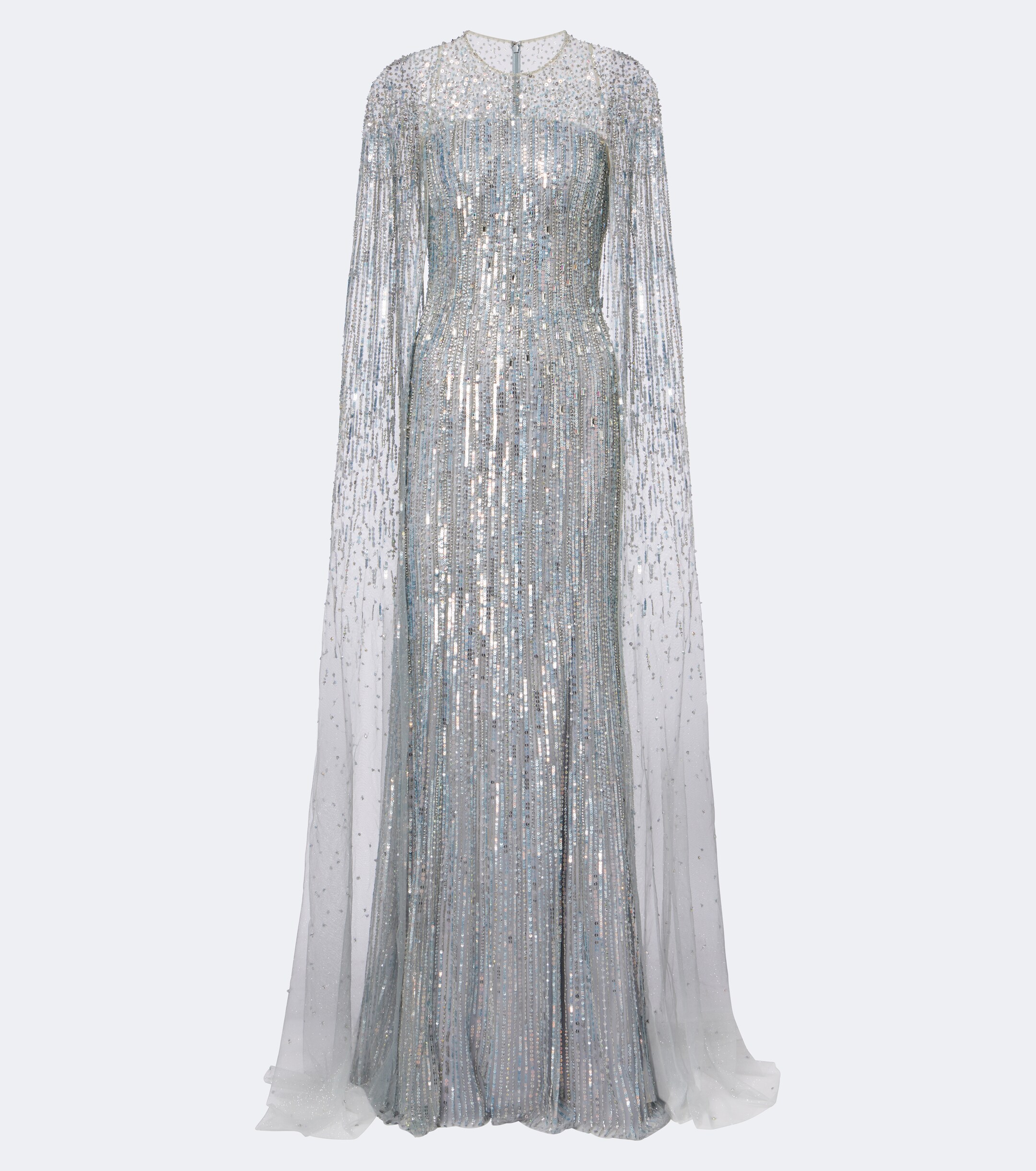 Jenny Packham Jenny Packham Cosmic Dust embellished caped gown