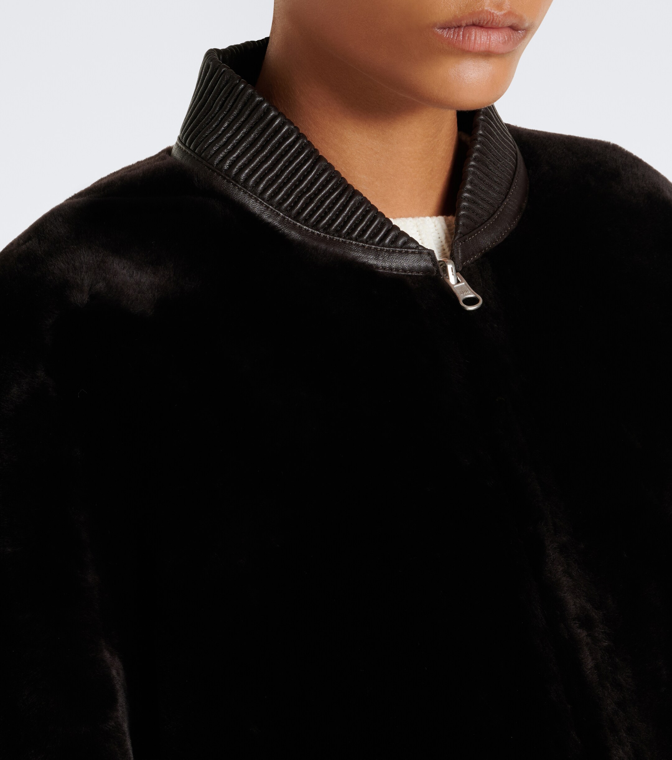 ARMA Arma Violet reversible shearling bomber jacket