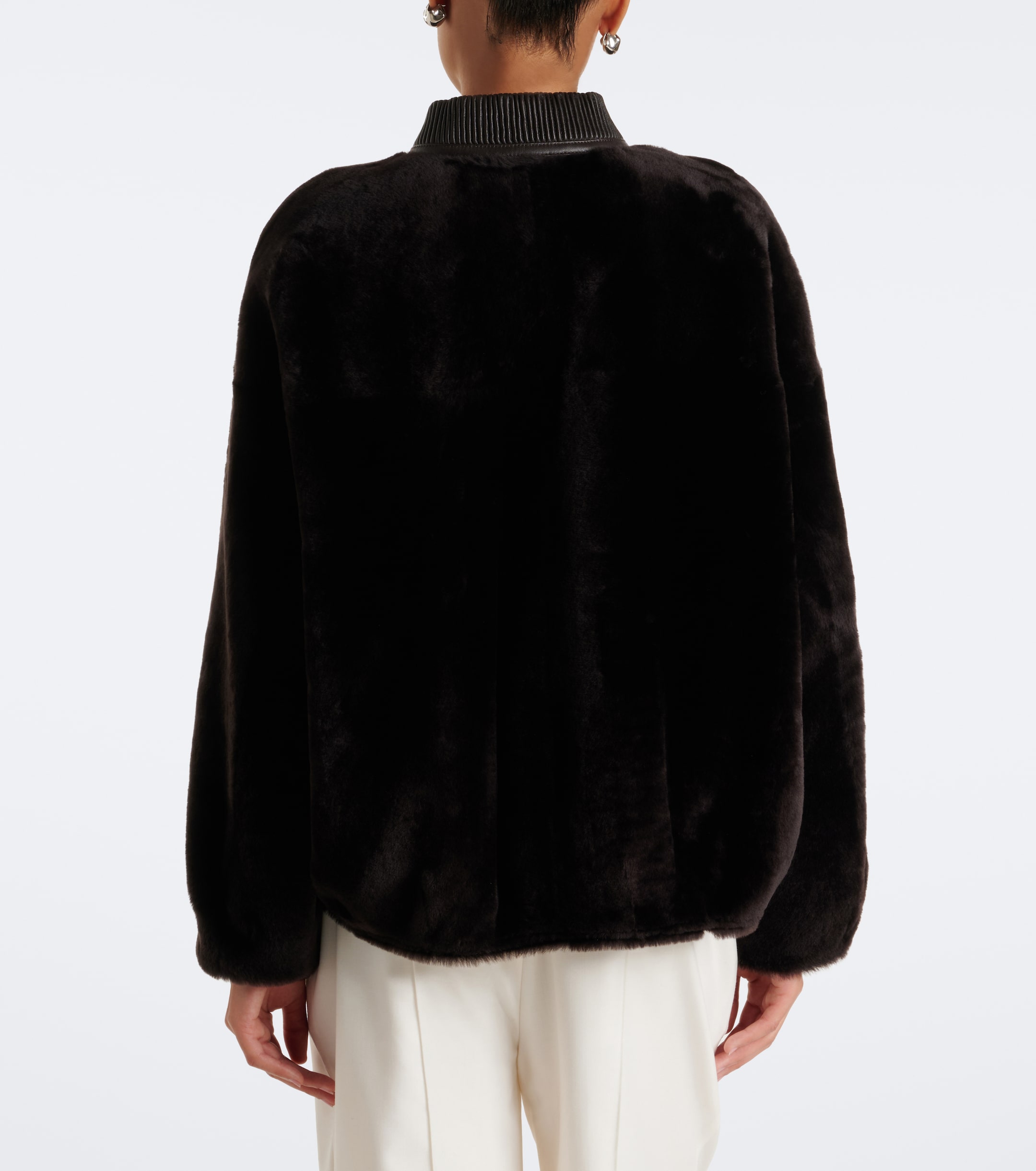 ARMA Arma Violet reversible shearling bomber jacket