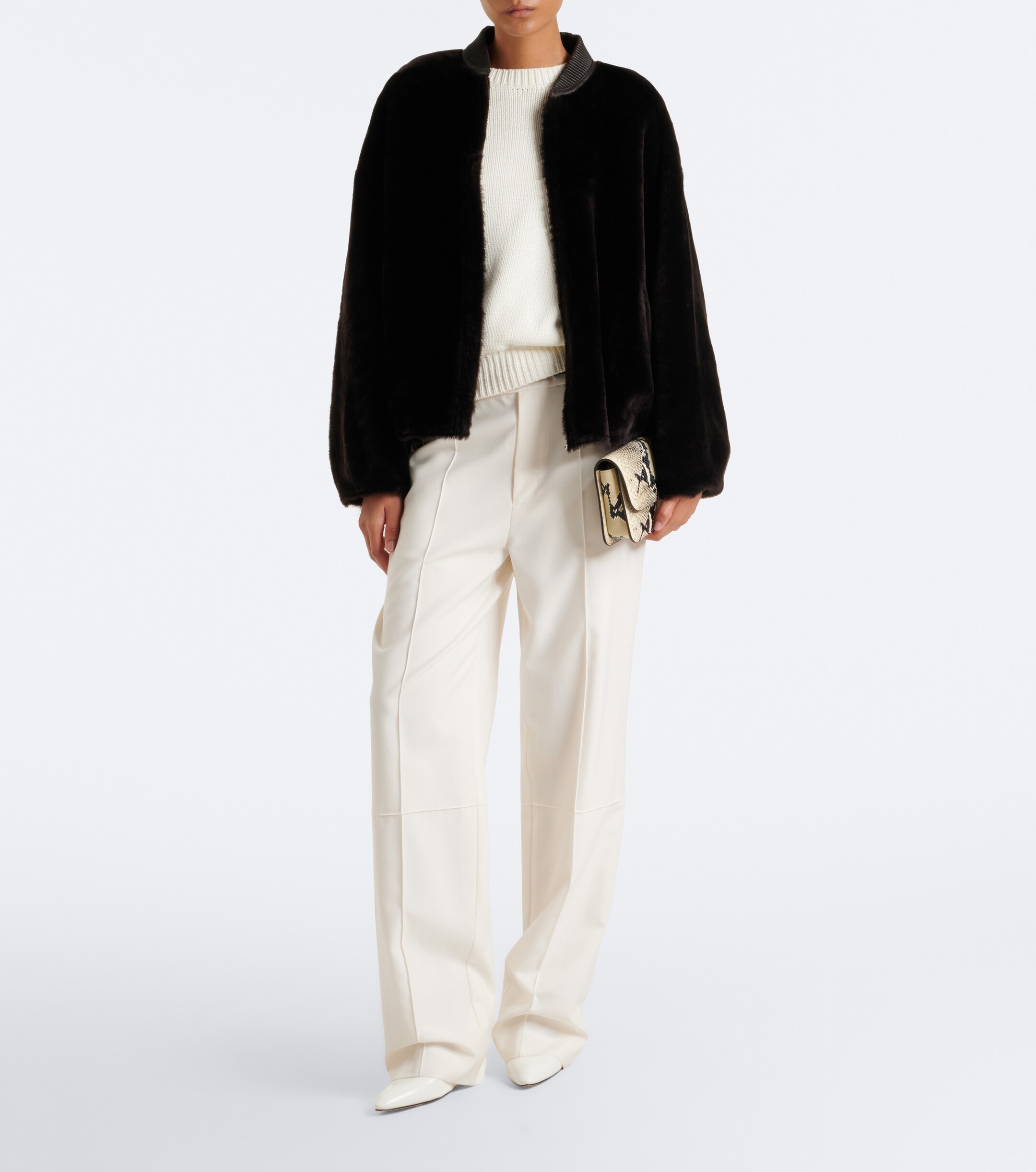 ARMA Arma Violet reversible shearling bomber jacket