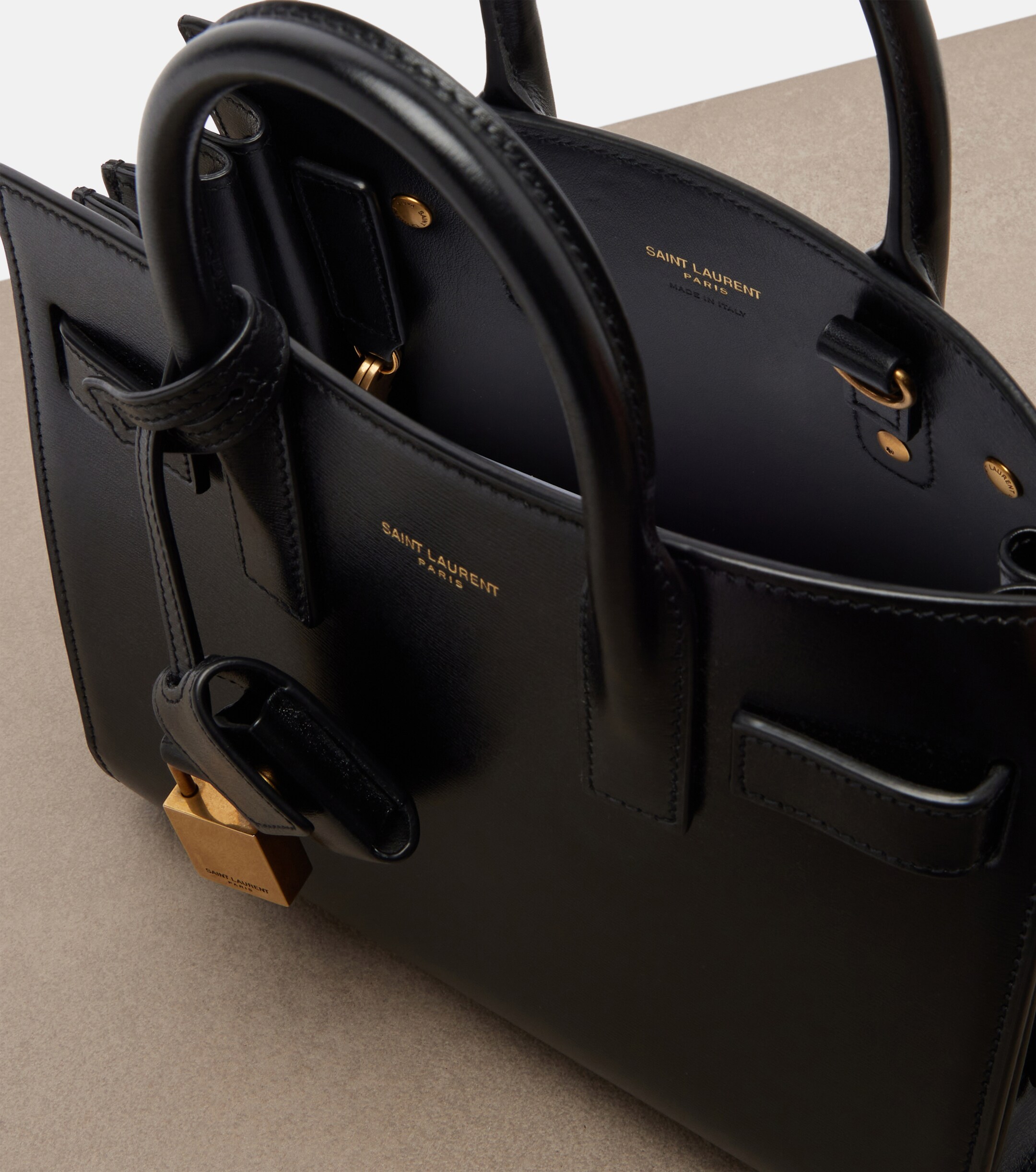 Saint Laurent Sac De Jour Nano leather tote