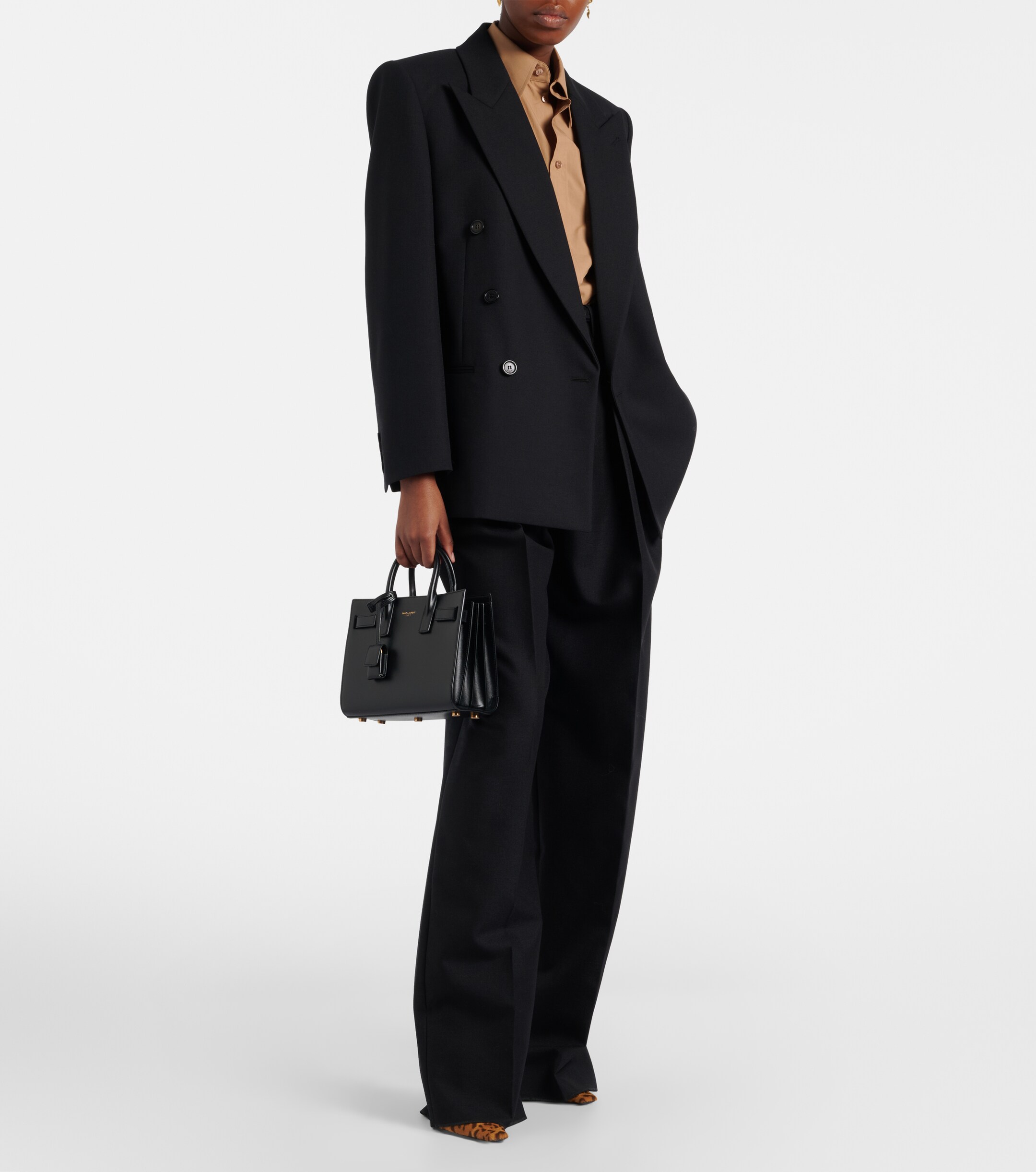 Saint Laurent Sac De Jour Nano leather tote