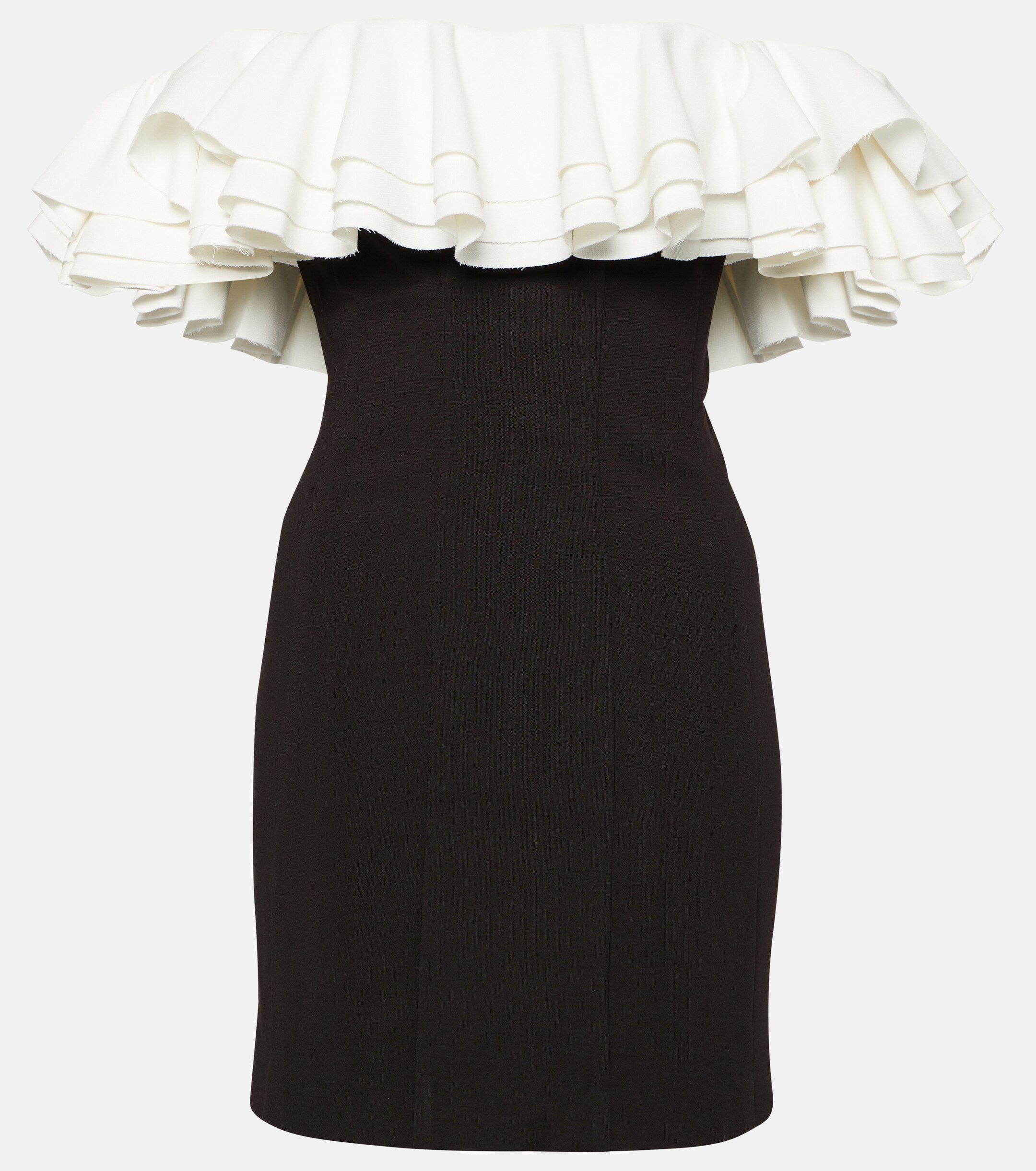 Staud Kiara off-shoulder ruffled minidress
