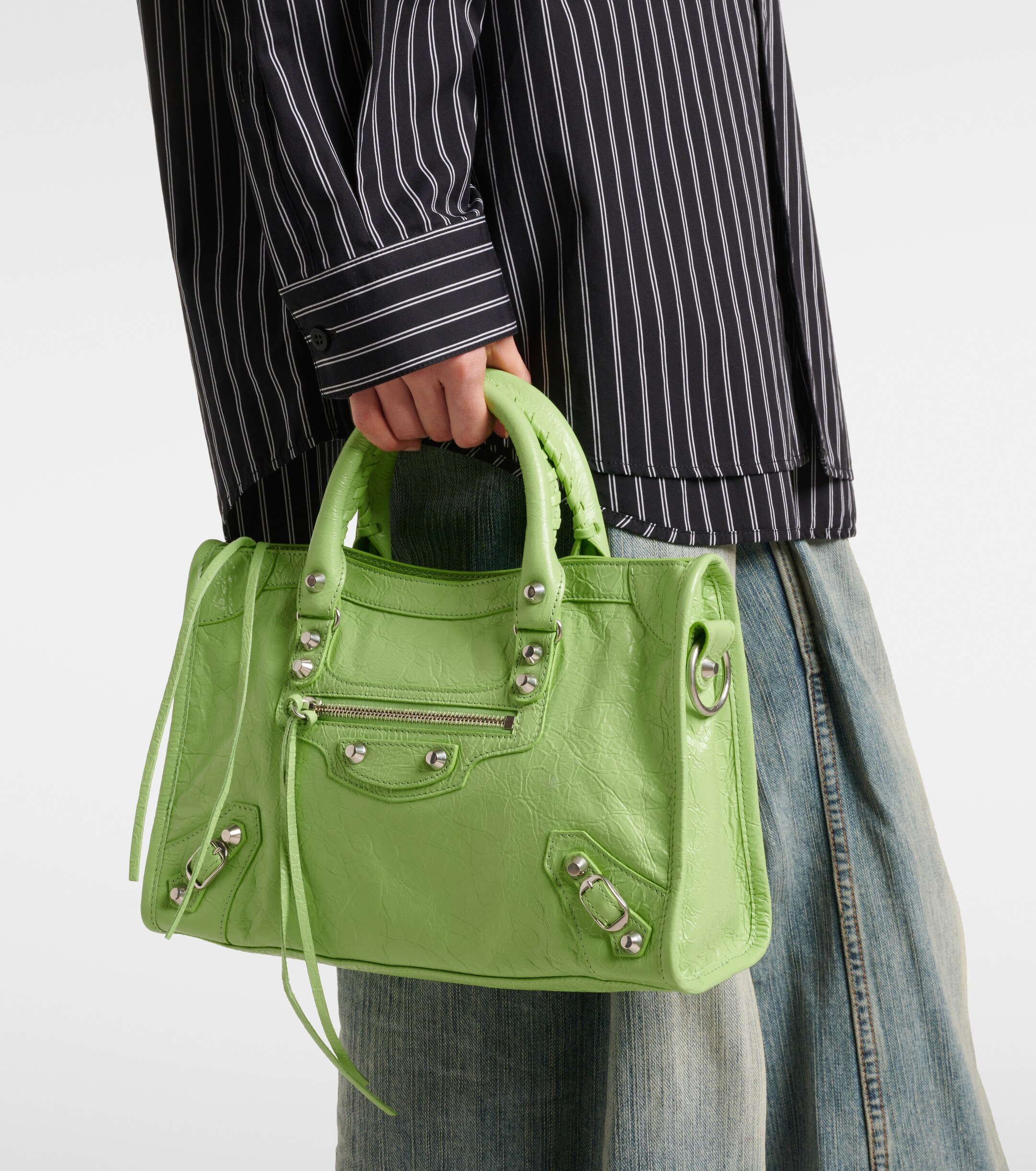 Balenciaga Le City Small leather tote bag