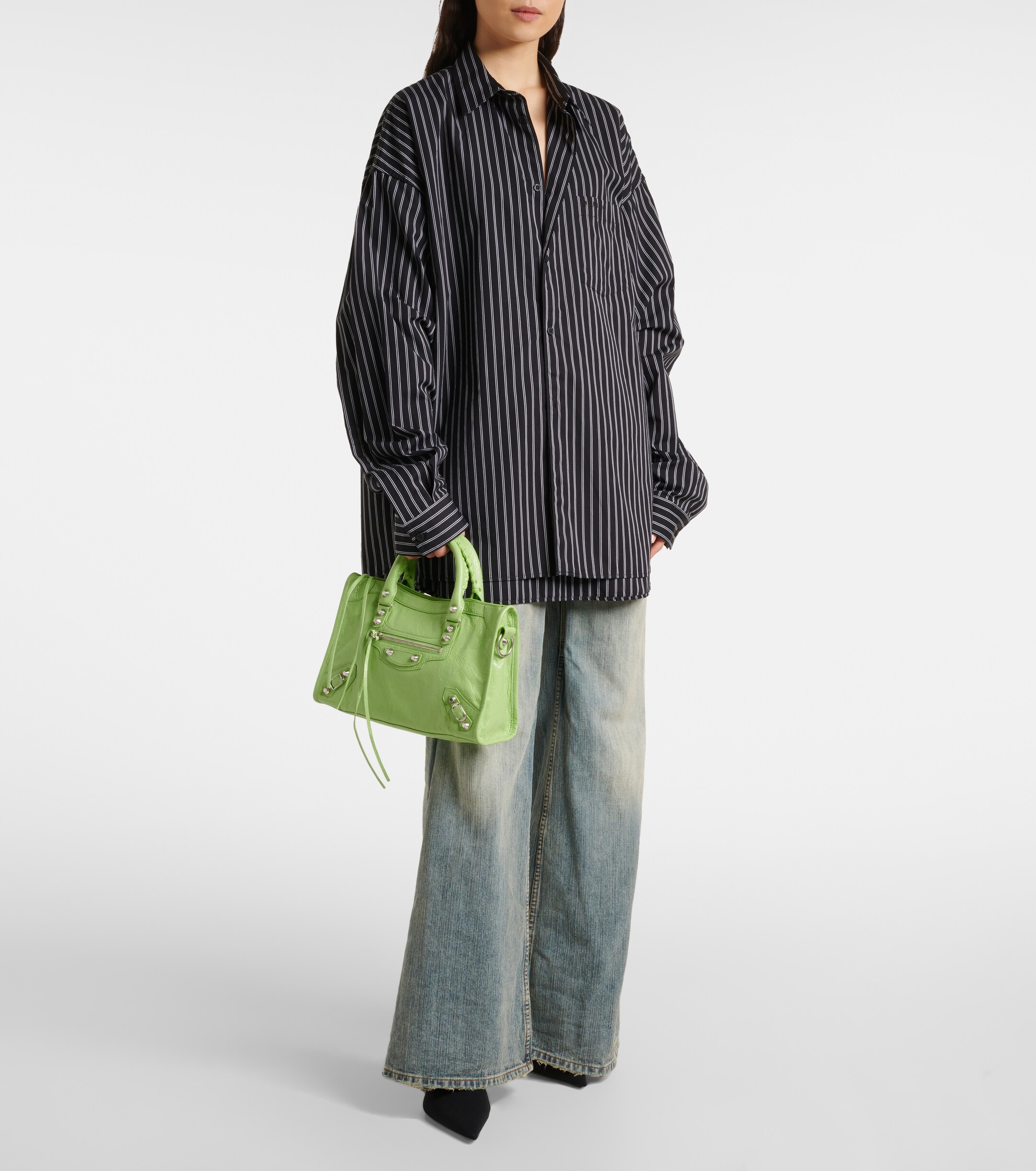 Balenciaga Le City Small leather tote bag