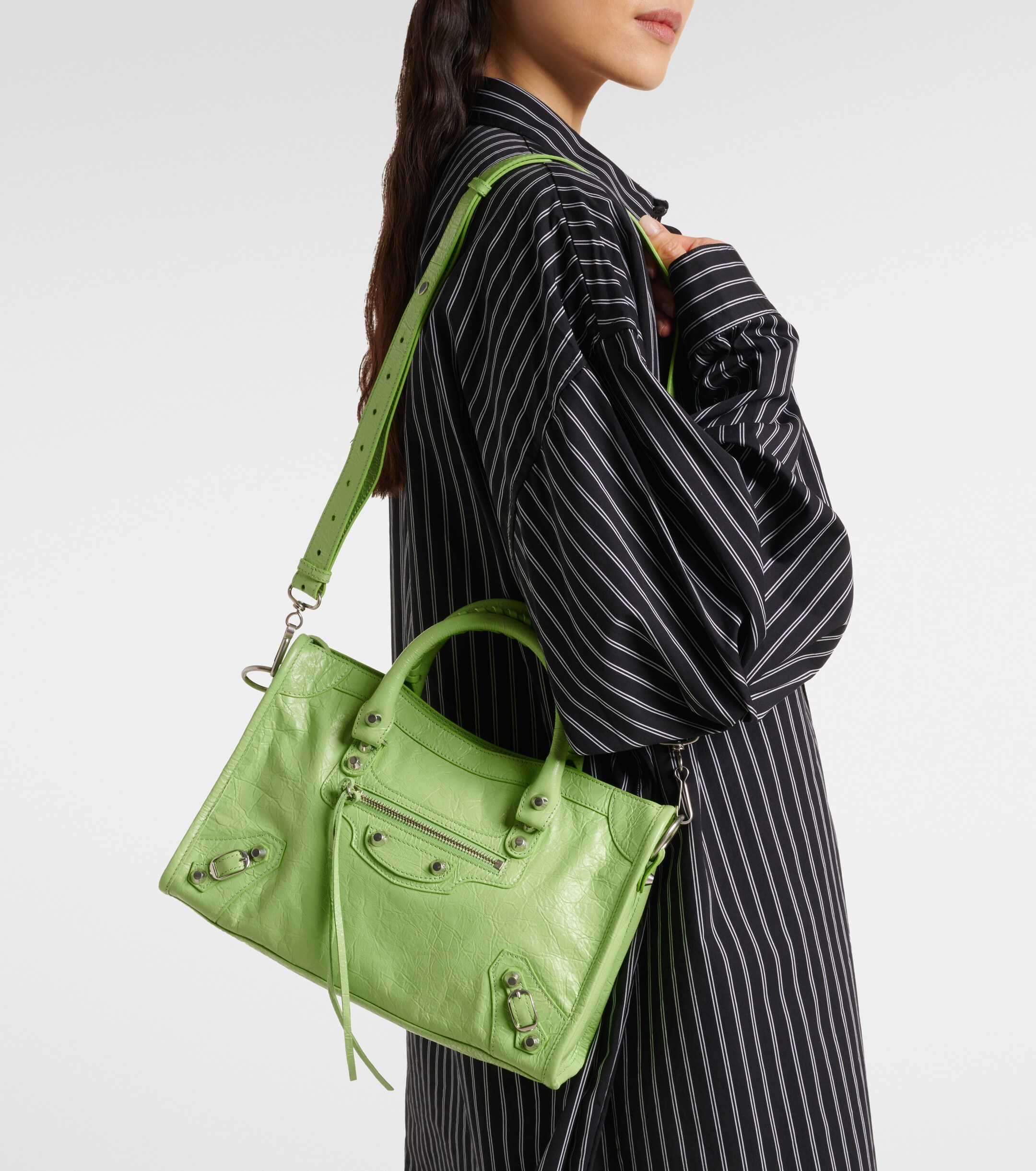 Balenciaga Le City Small leather tote bag