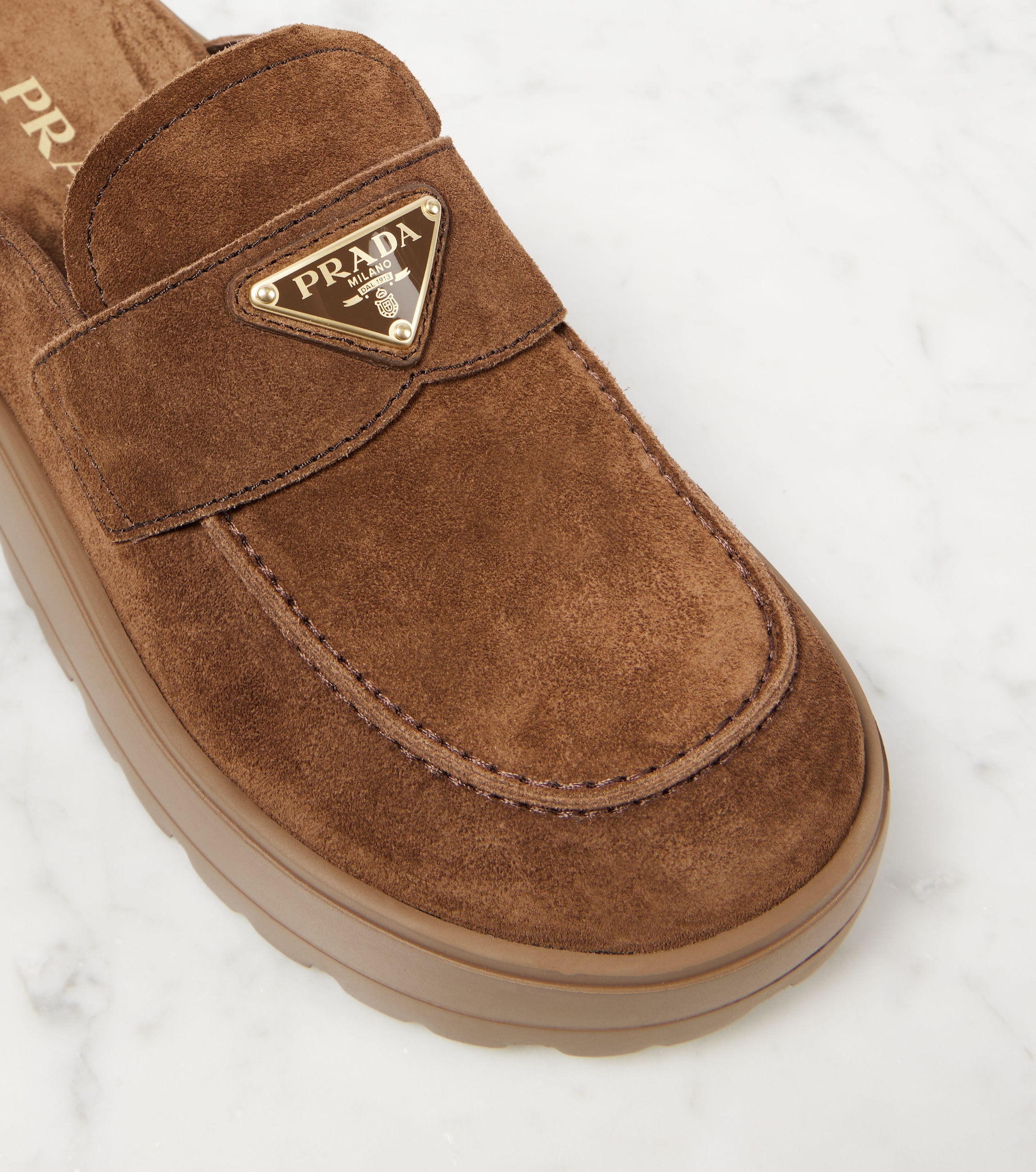 Prada - Suede mules | Plush