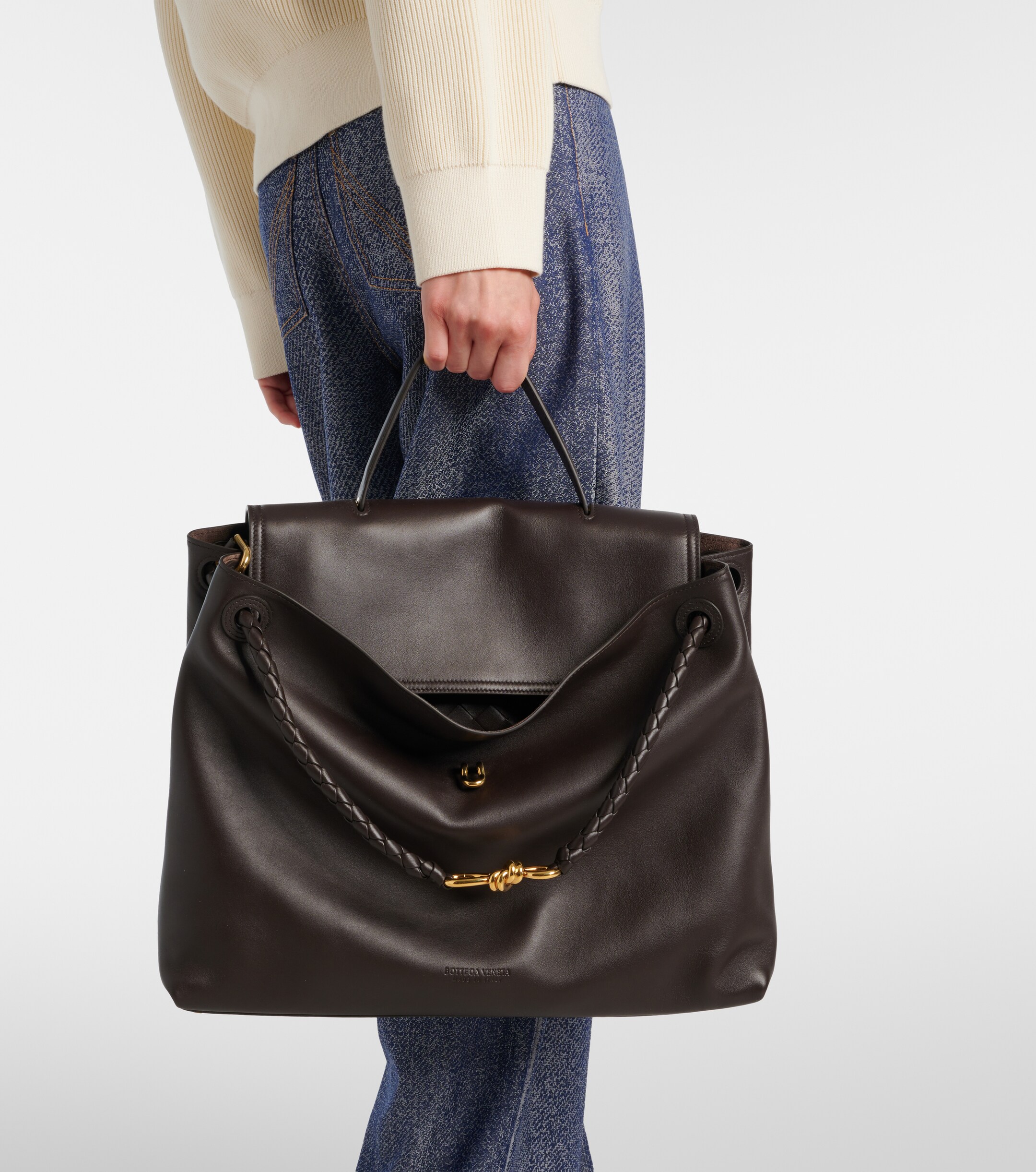 Bottega Veneta Ciao Ciao Knot Large leather tote bag