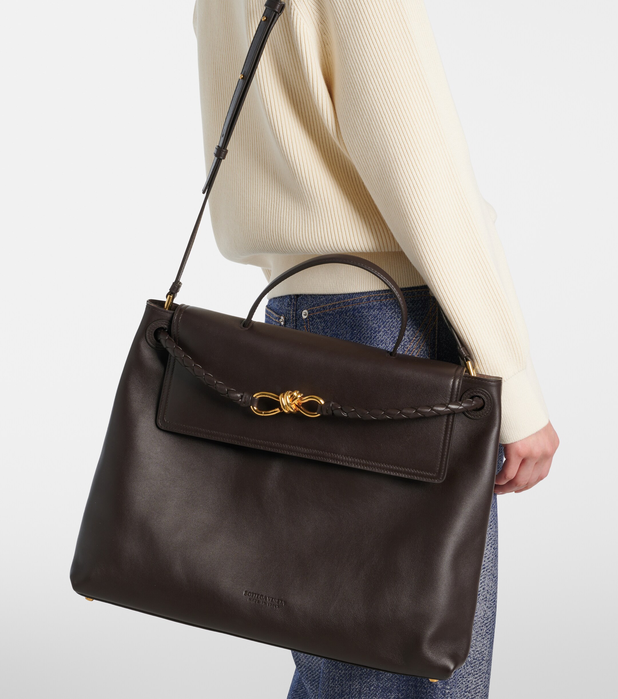 Bottega Veneta Ciao Ciao Knot Large leather tote bag