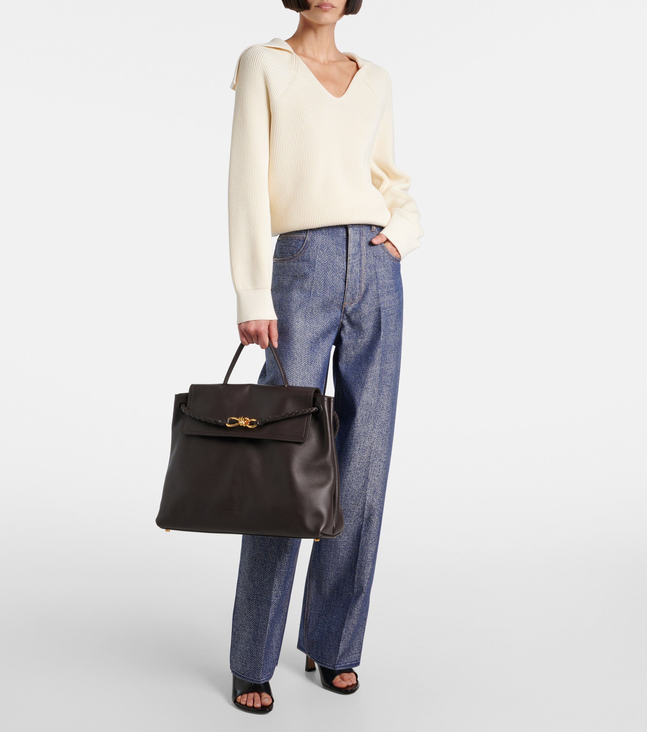 Bottega Veneta Ciao Ciao Knot Large leather tote bag