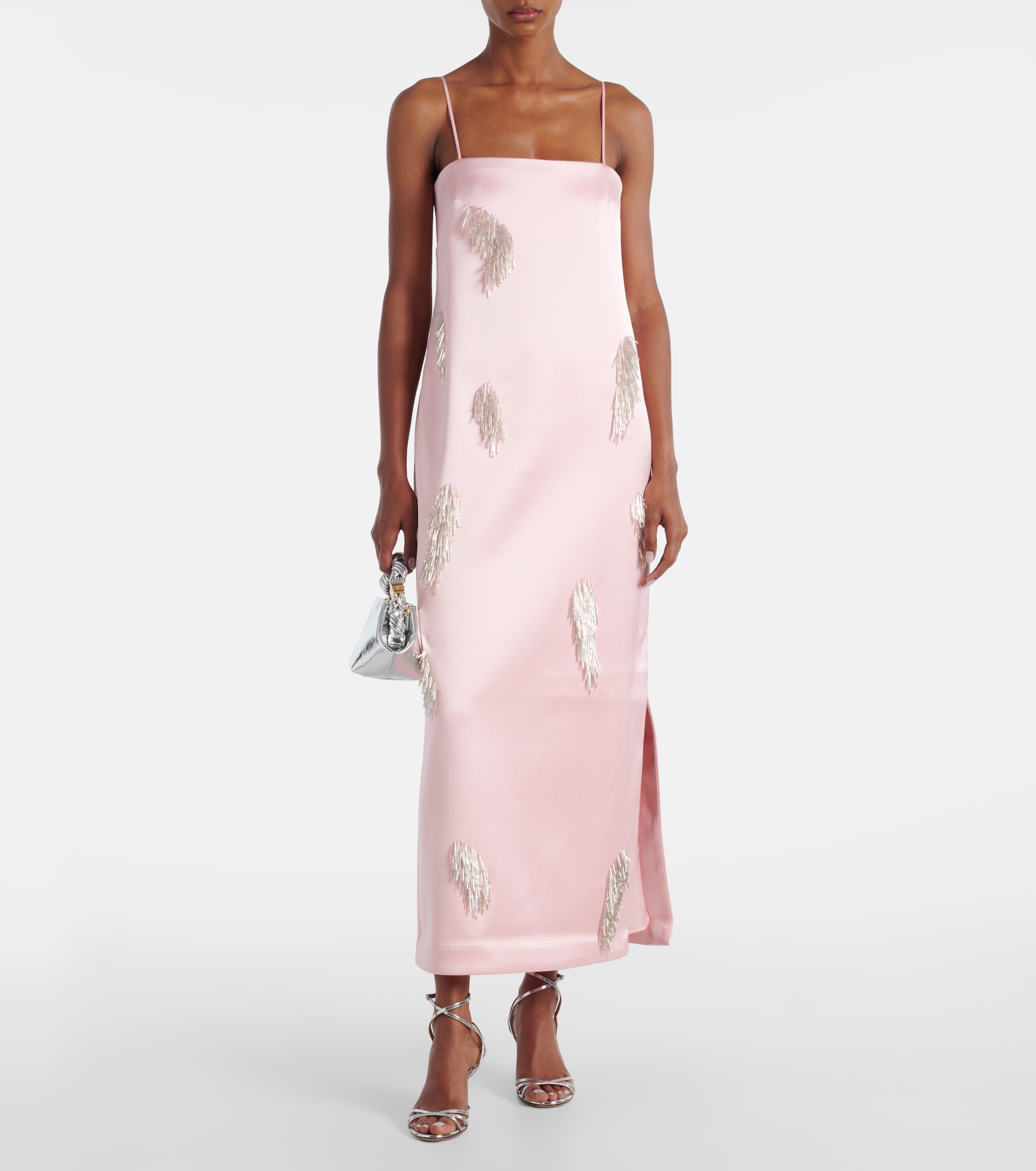 Almais - Cindy embellished satin slip dress | Plush