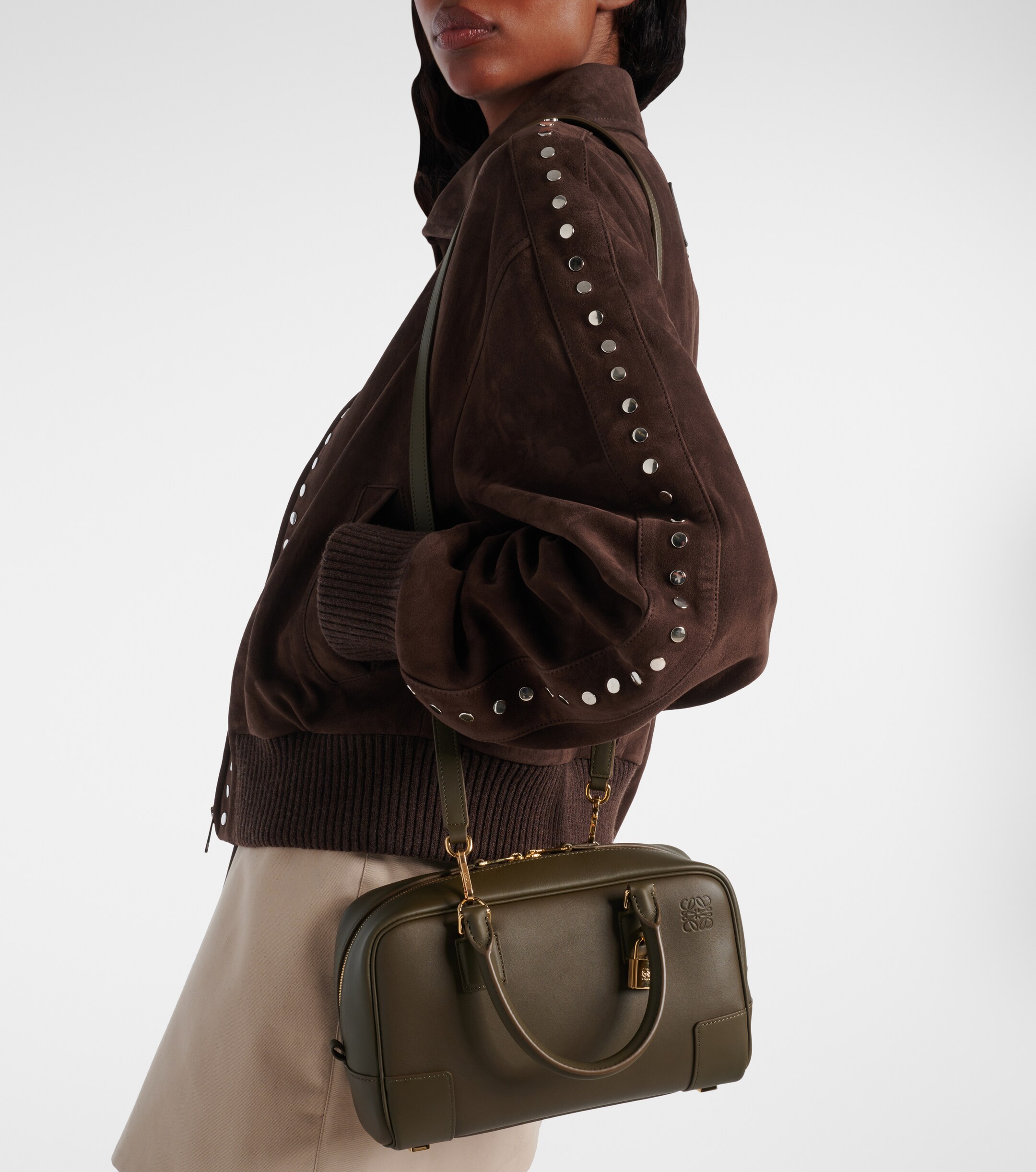 Loewe Amazona 23 leather top-handle bag