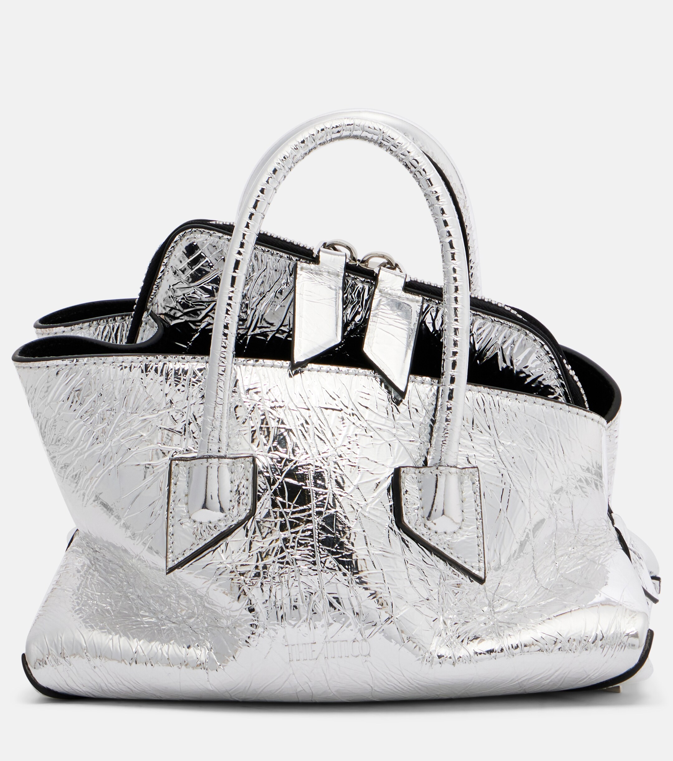 THE ATTICO La Passeggiata Mini leather top-handle bag