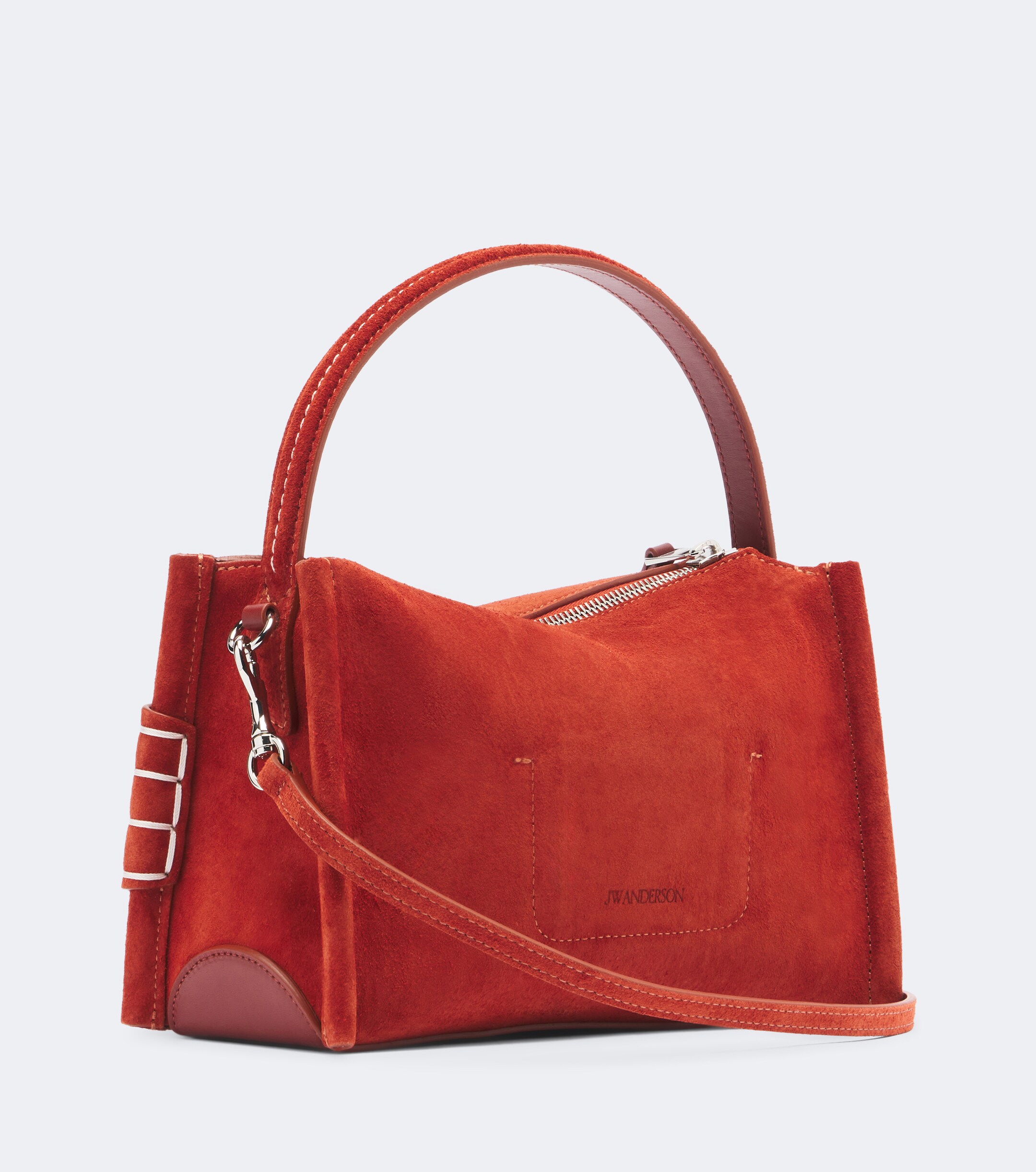 Jw Anderson JW Anderson Loafer Small suede top-handle bag