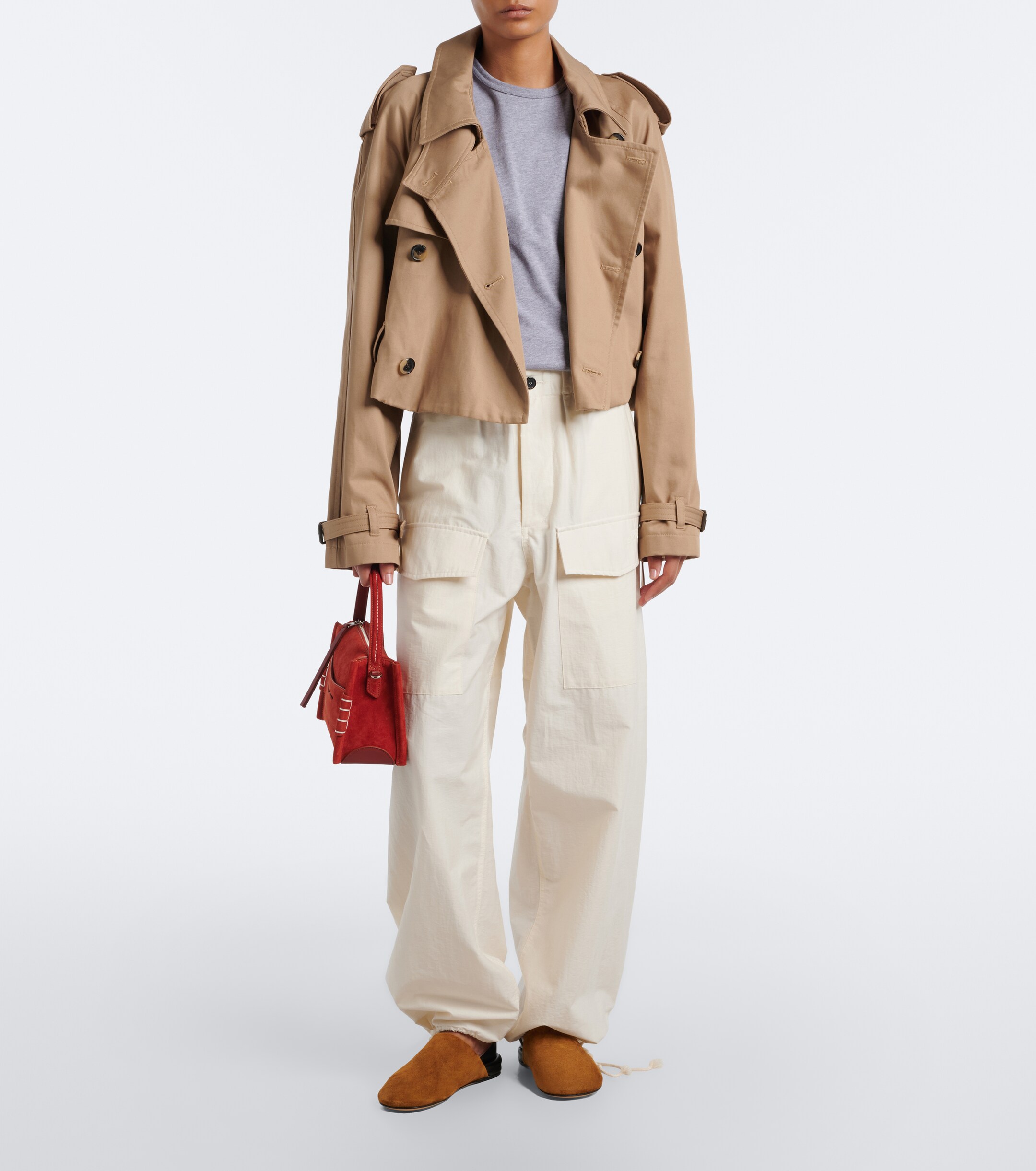 Jw Anderson JW Anderson Loafer Small suede top-handle bag