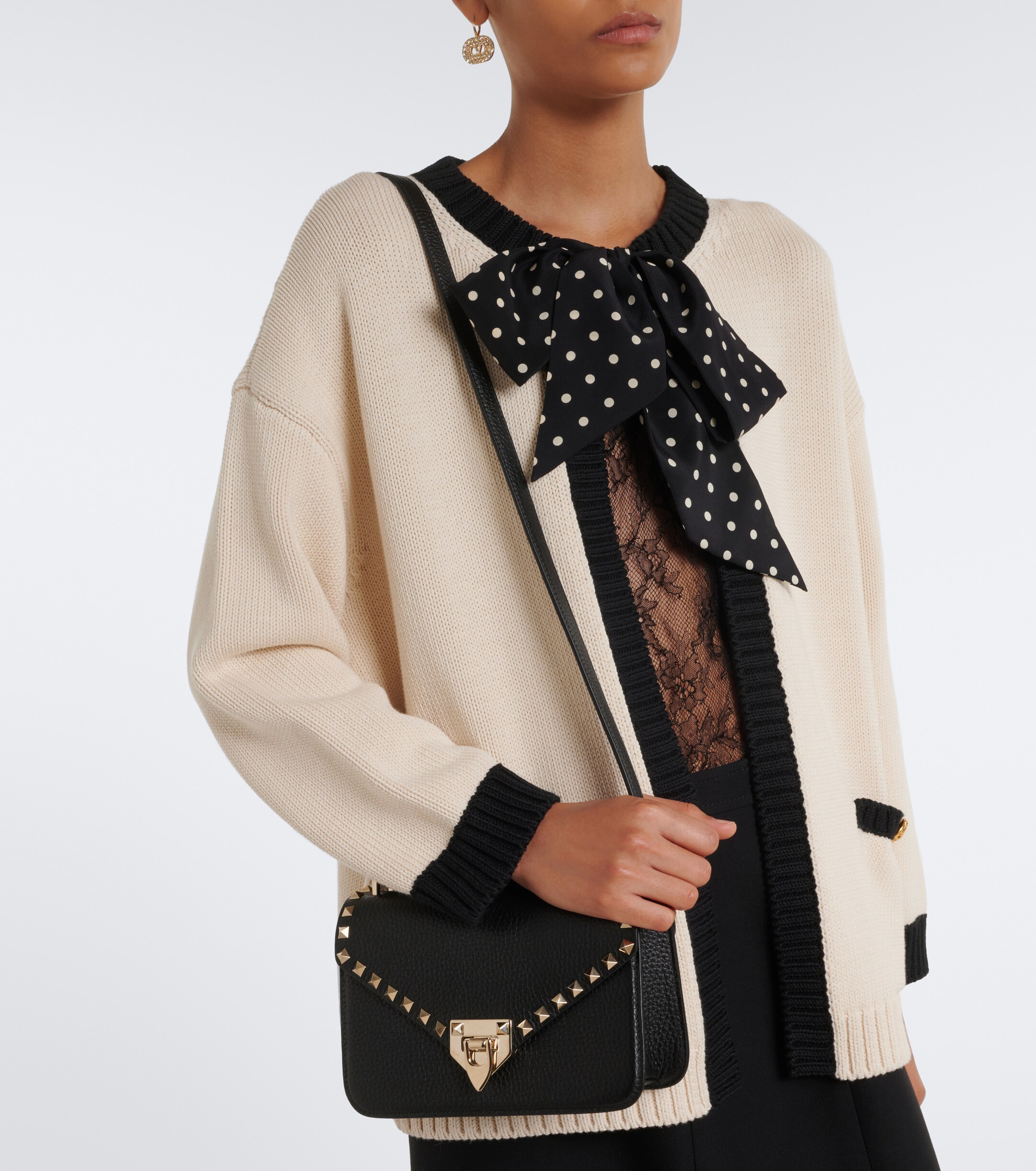Valentino Garavani Rockstud Small leather shoulder bag thumbnail