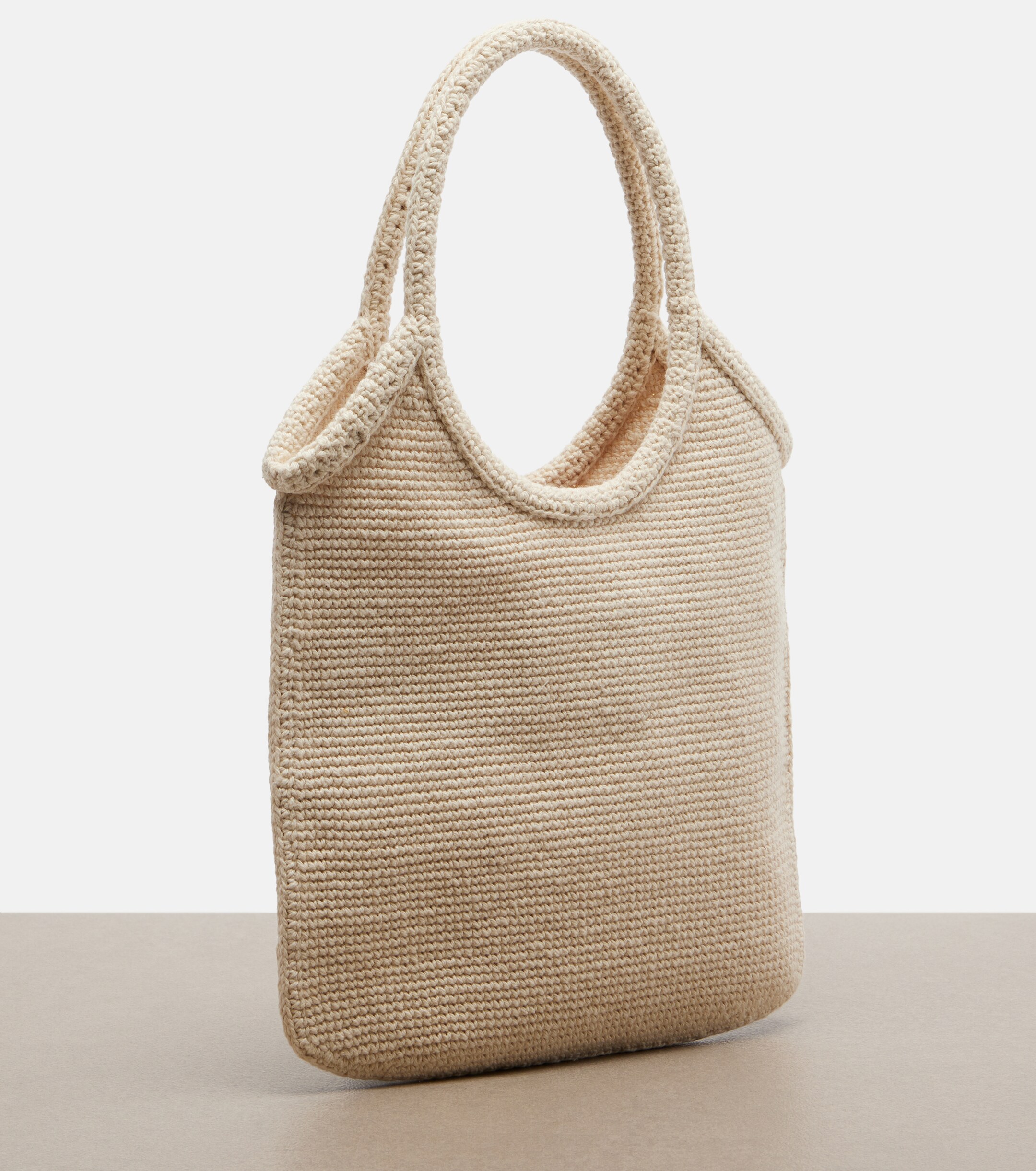 Miu Miu Ivy embroidered crochet tote bag
