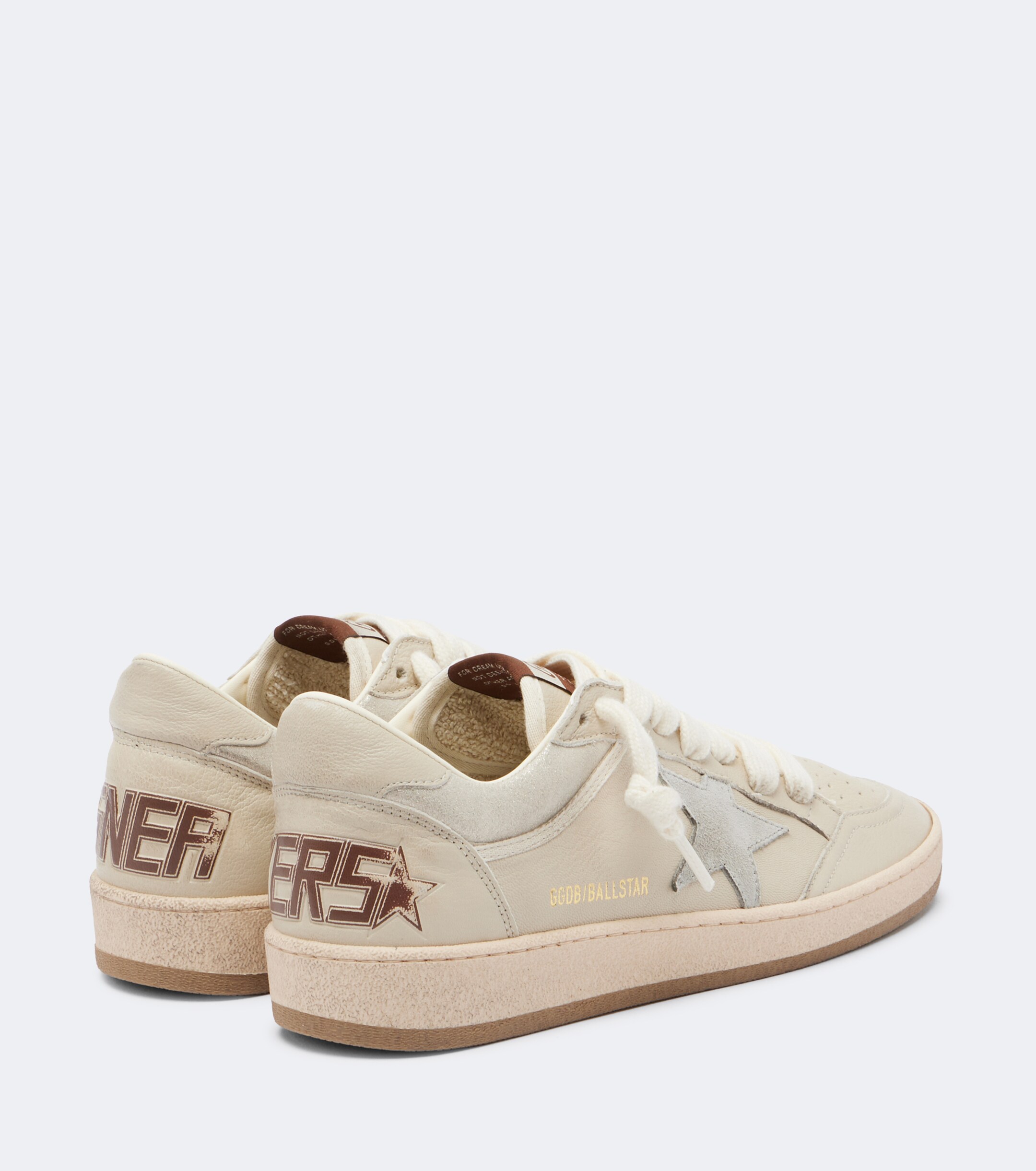 Golden Goose Golden Goose Ball Star suede-trimmed leather sneakers