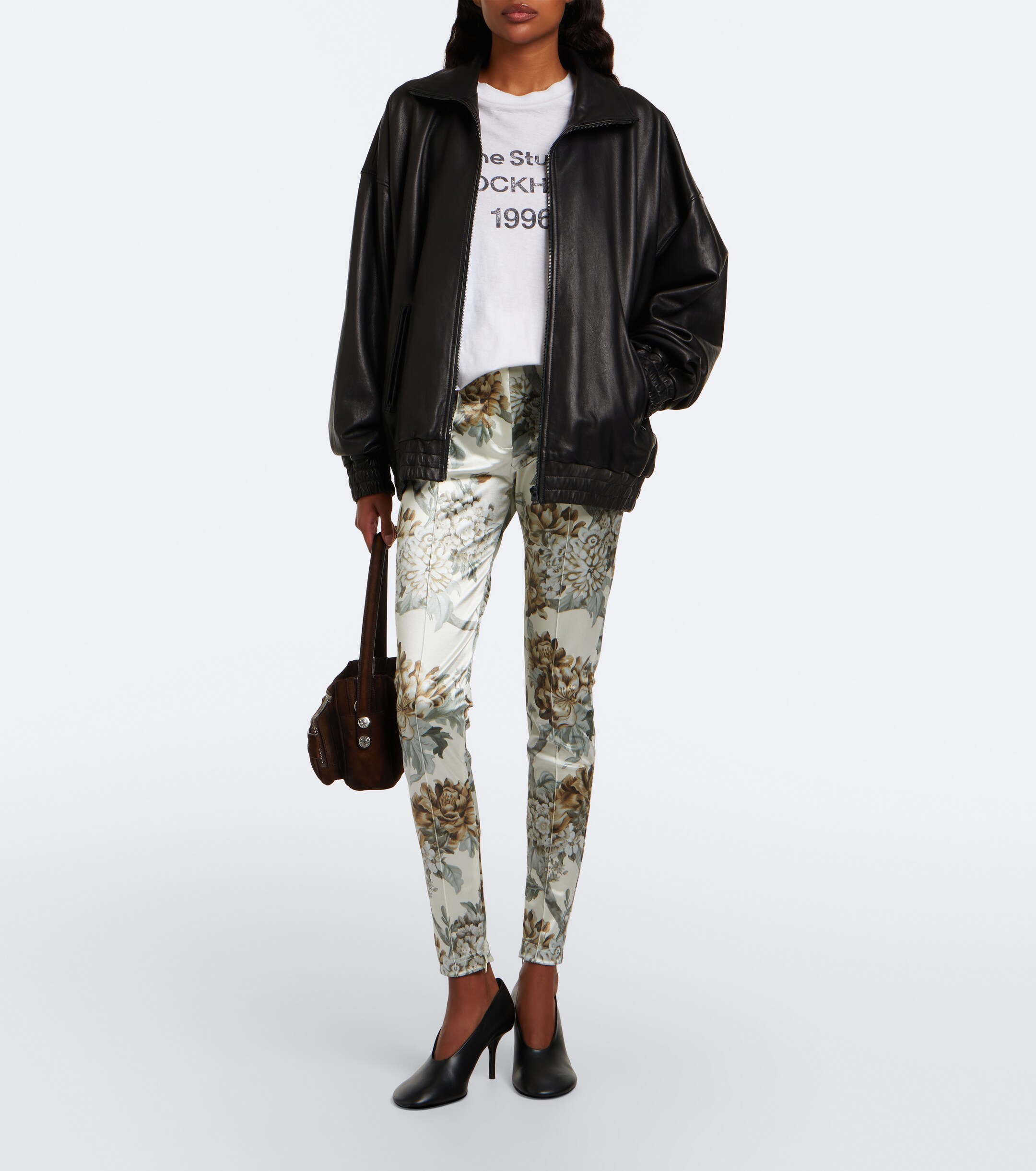 Acne Studios Acne Studios Floral jersey slim pants