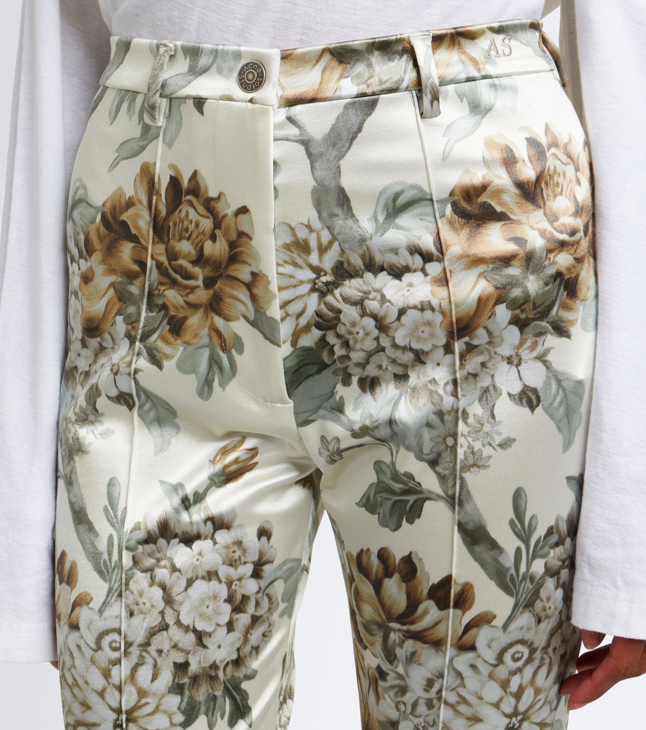 Acne Studios Acne Studios Floral jersey slim pants