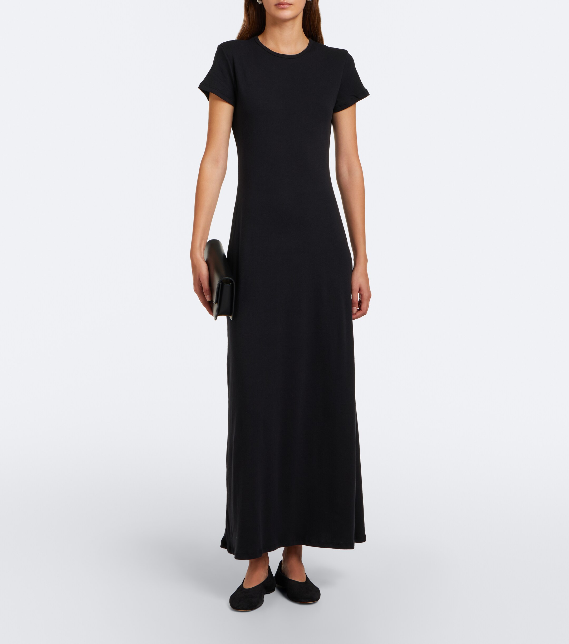 LESET Leset Nando cotton jersey maxi dress
