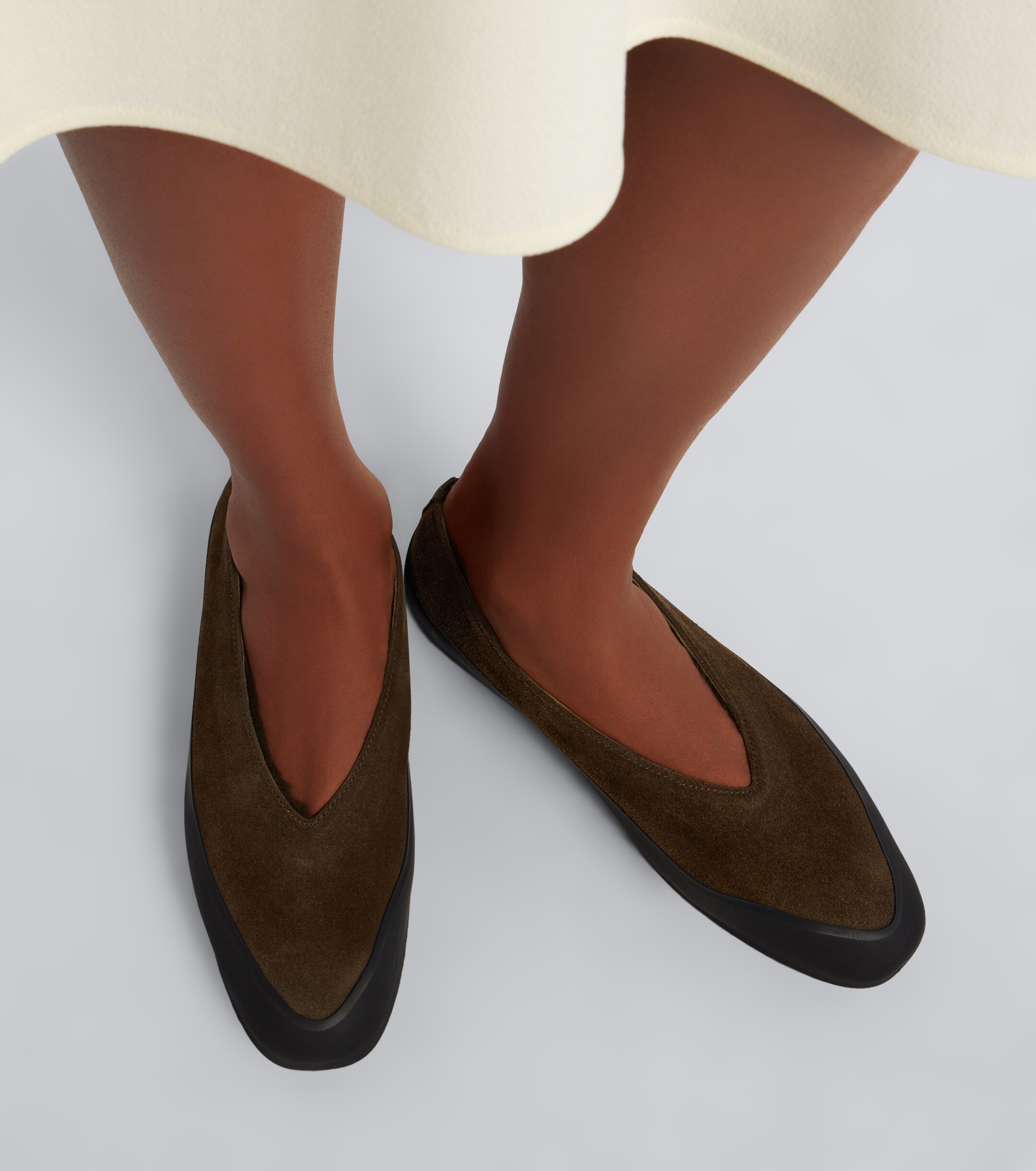 LE MONDE BERYL Le Monde Béryl Apres Ski shearling-lined suede ballet flats
