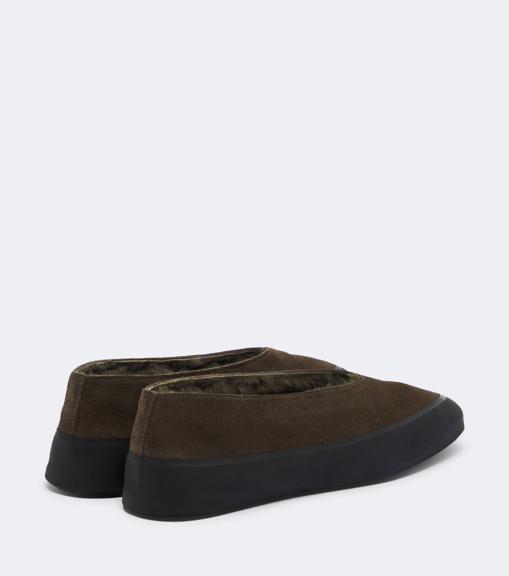 LE MONDE BERYL Le Monde Béryl Apres Ski shearling-lined suede ballet flats