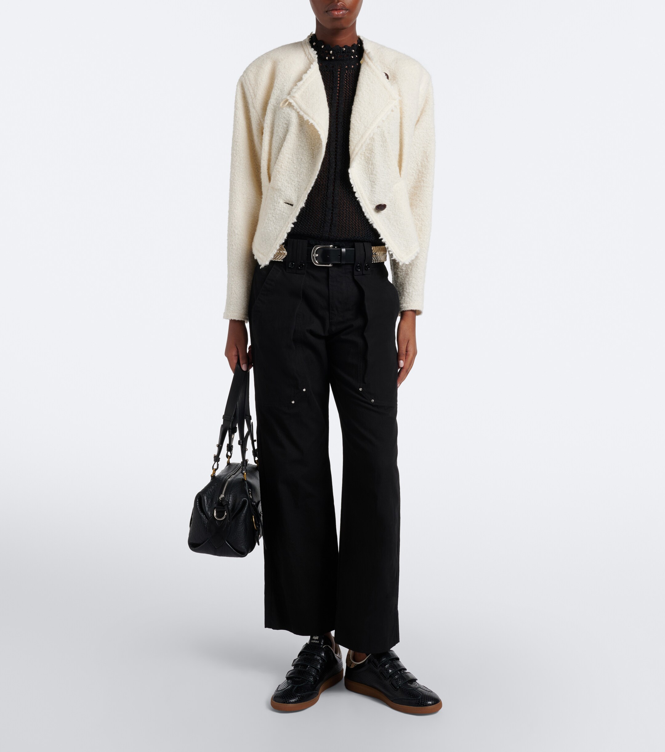 Isabel Marant Isabel Marant Beth snake-effect leather sneakers