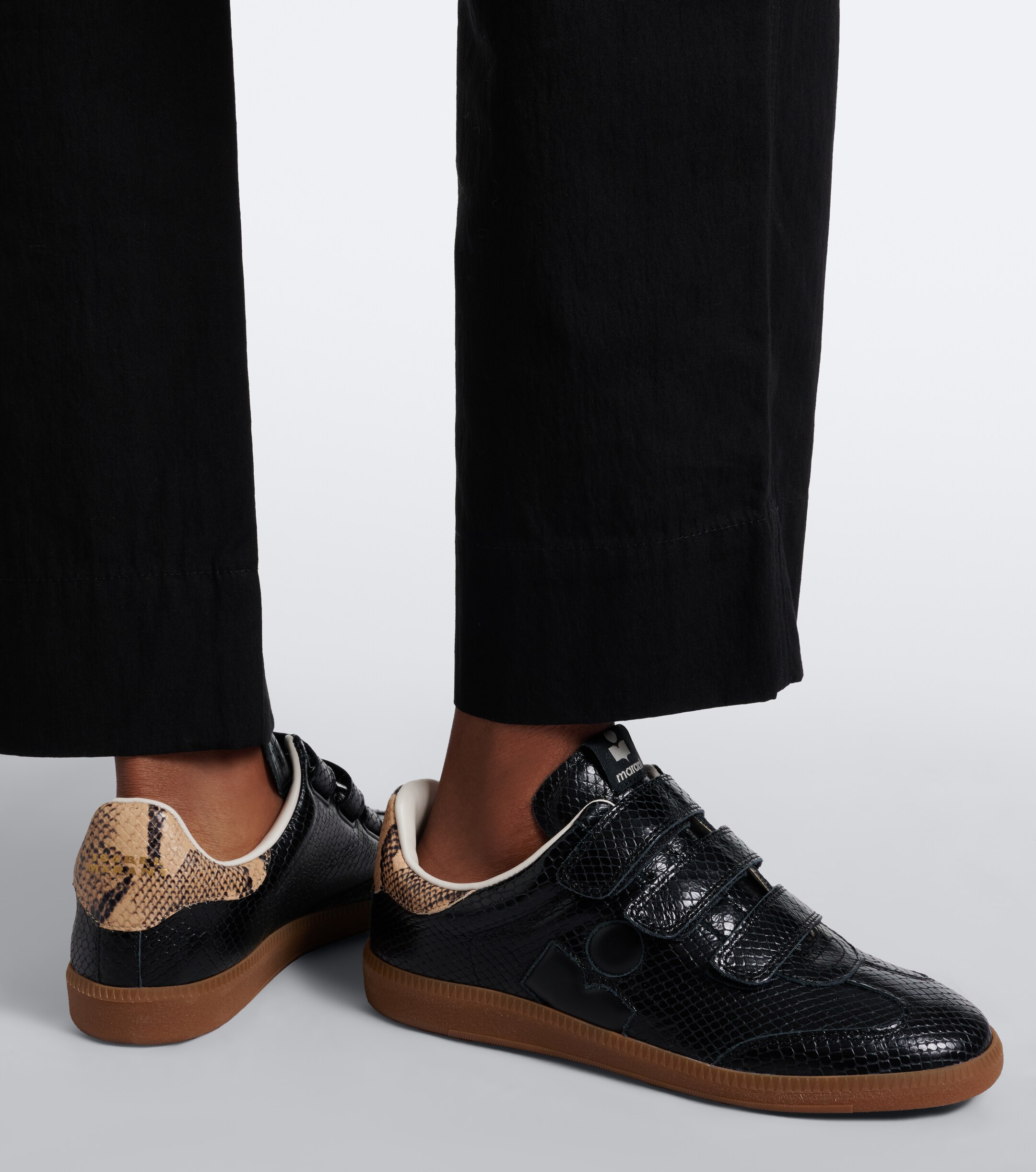 Isabel Marant Isabel Marant Beth snake-effect leather sneakers