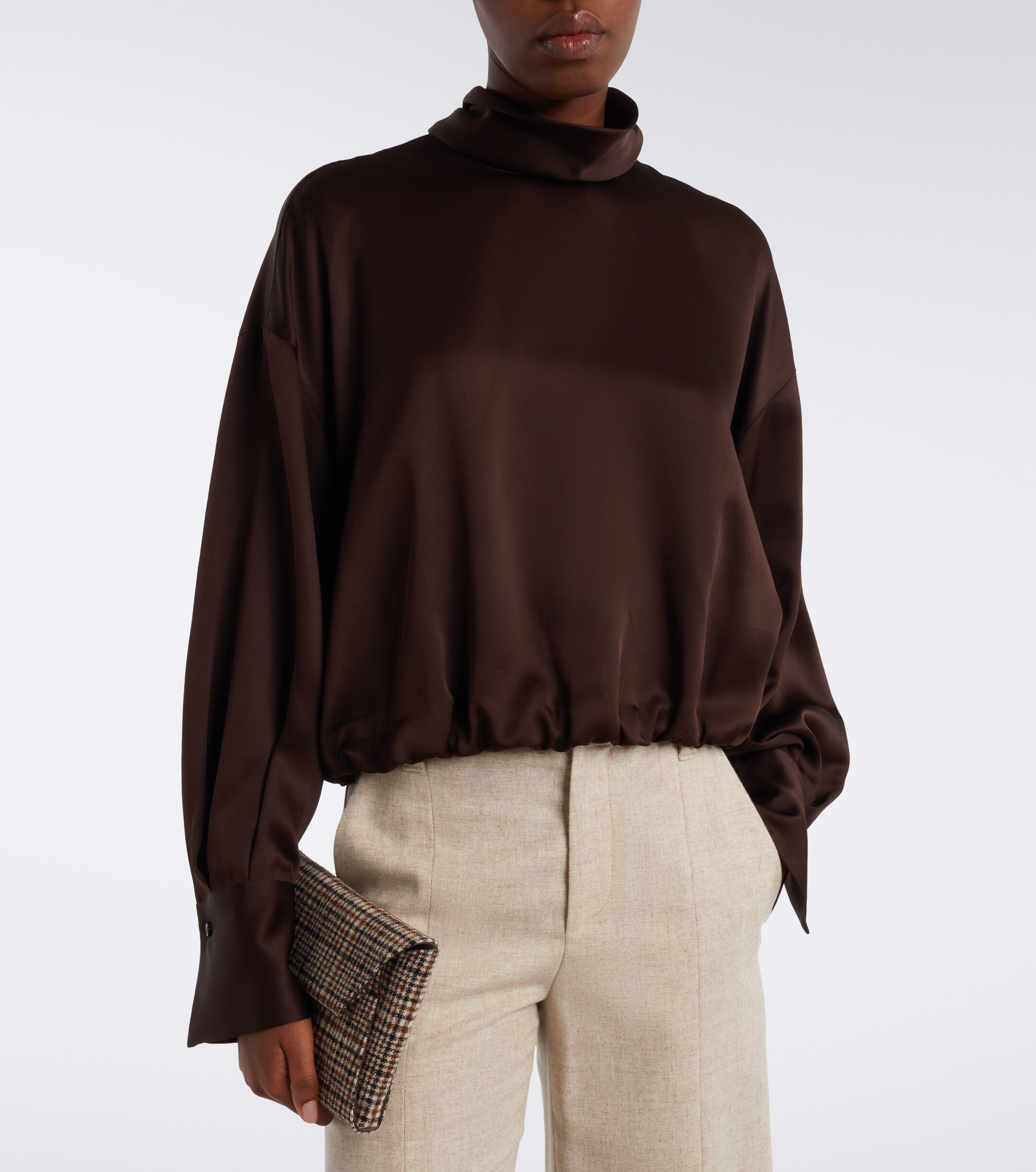 Brunello Cucinelli Brunello Cucinelli Silk satin top