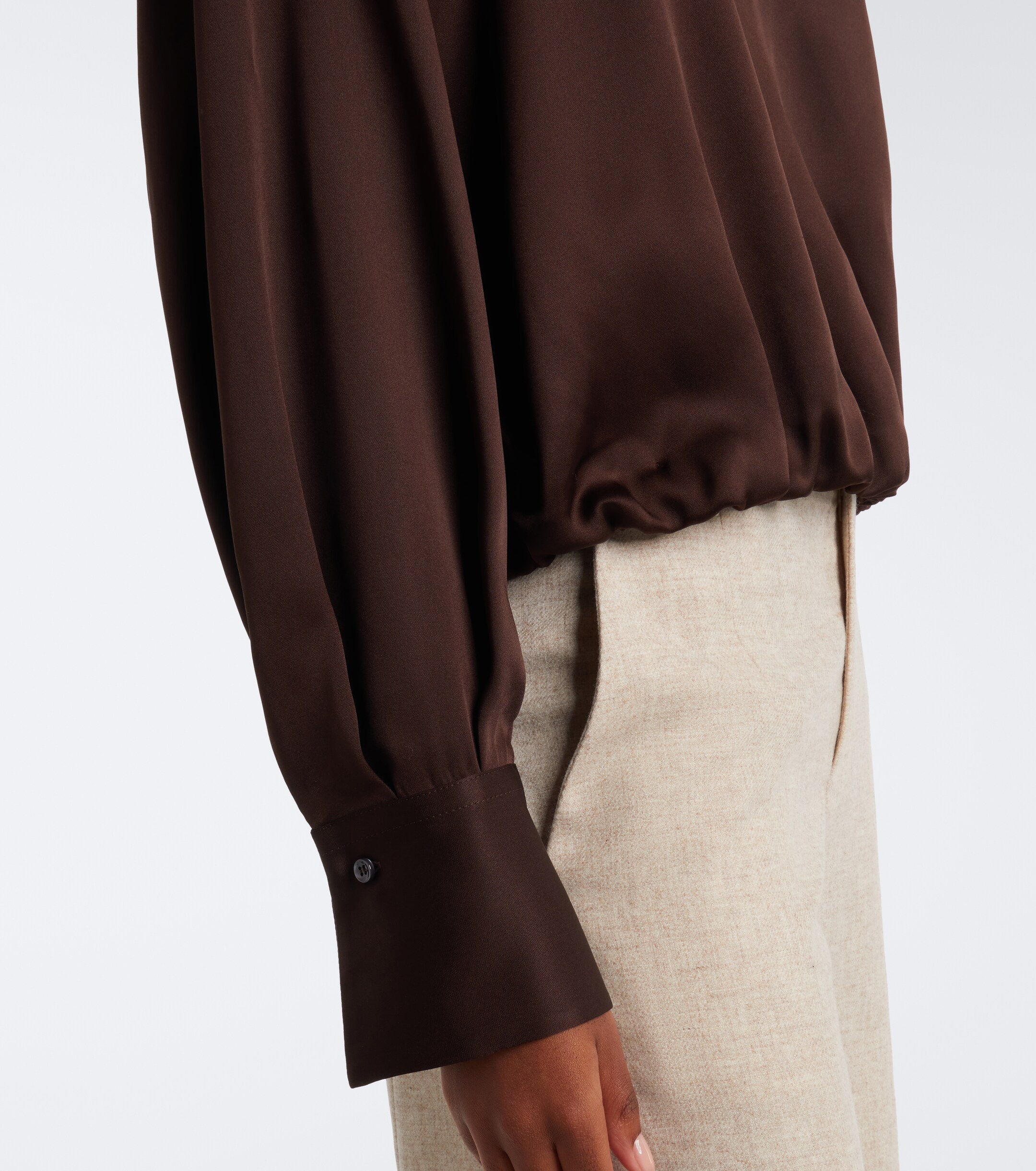 Brunello Cucinelli Brunello Cucinelli Silk satin top