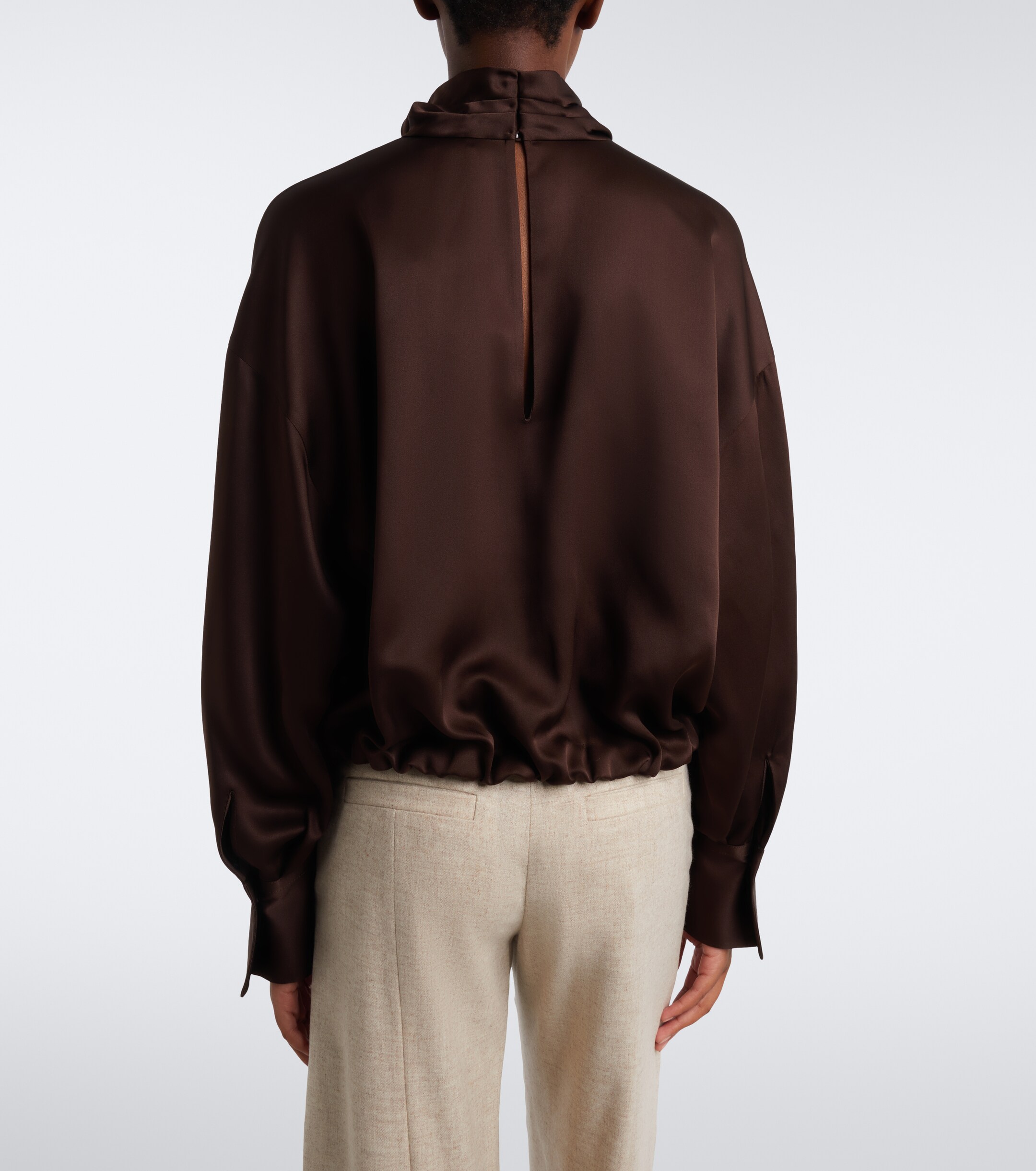 Brunello Cucinelli Brunello Cucinelli Silk satin top