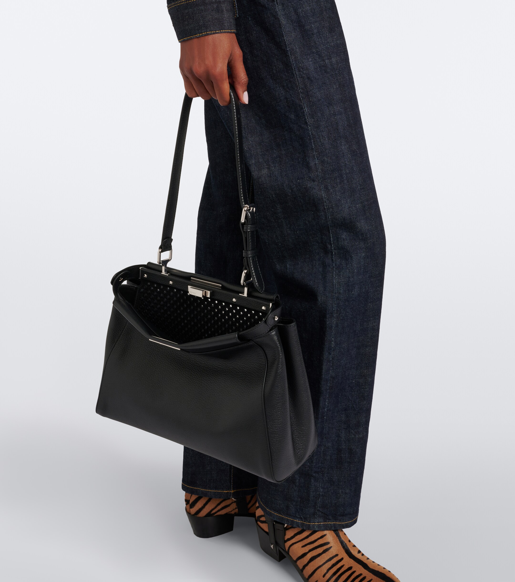 Fendi Peekaboo® Medium leather shoulder bag