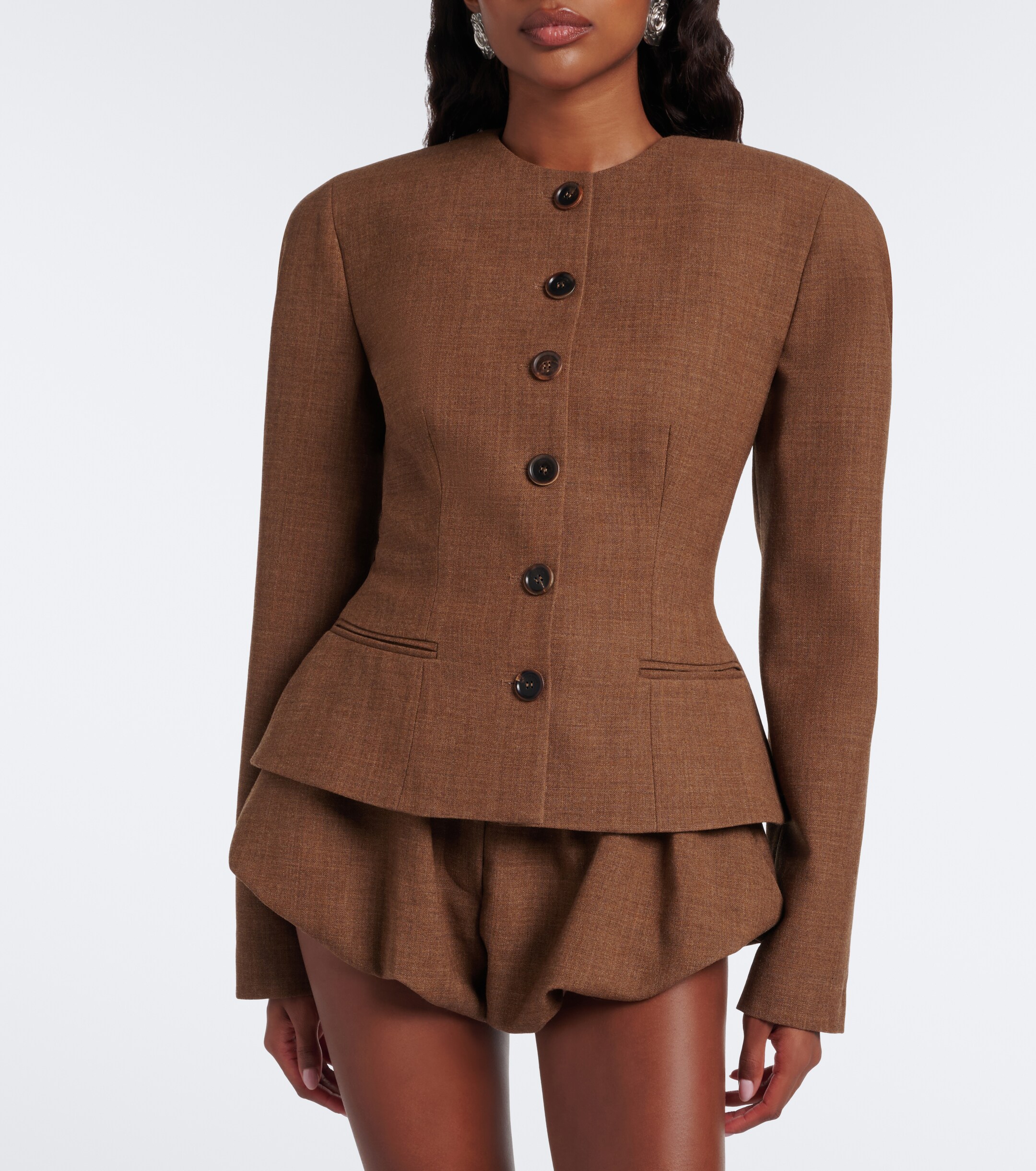 Magda Butrym Magda Butrym Peplum virgin wool jacket