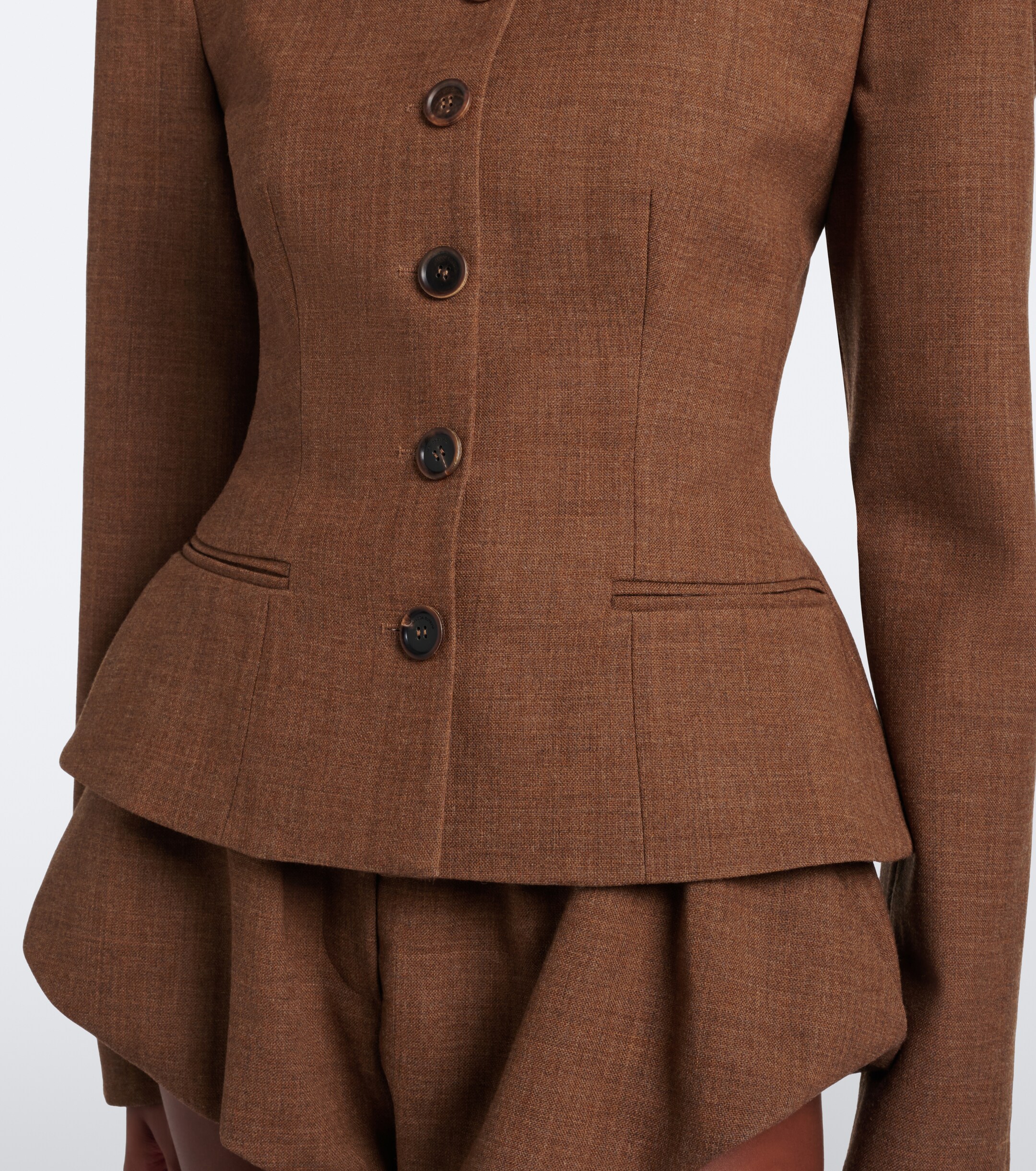 Magda Butrym Magda Butrym Peplum virgin wool jacket