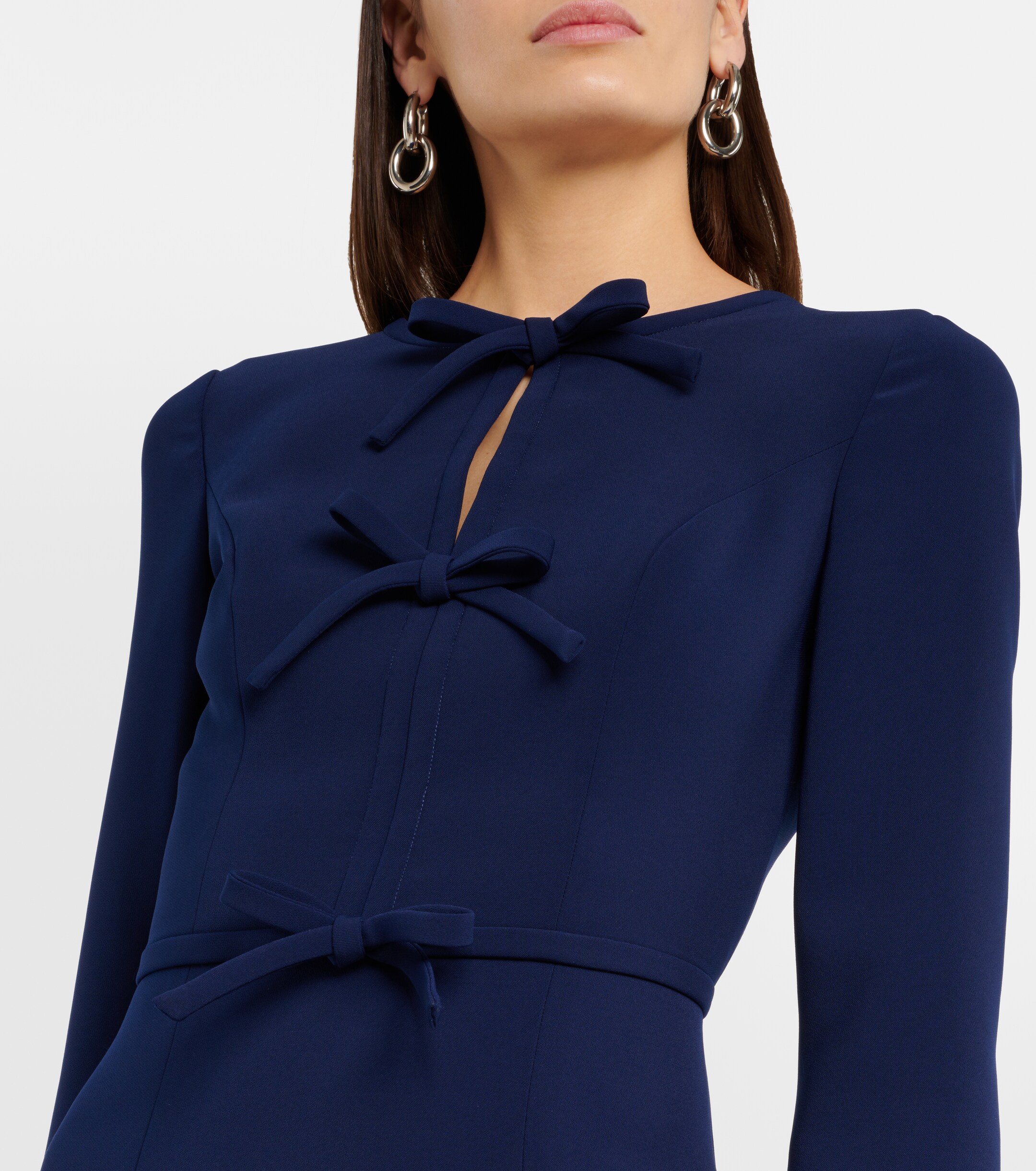 Carolina Herrera Bow-detail midi dress thumbnail