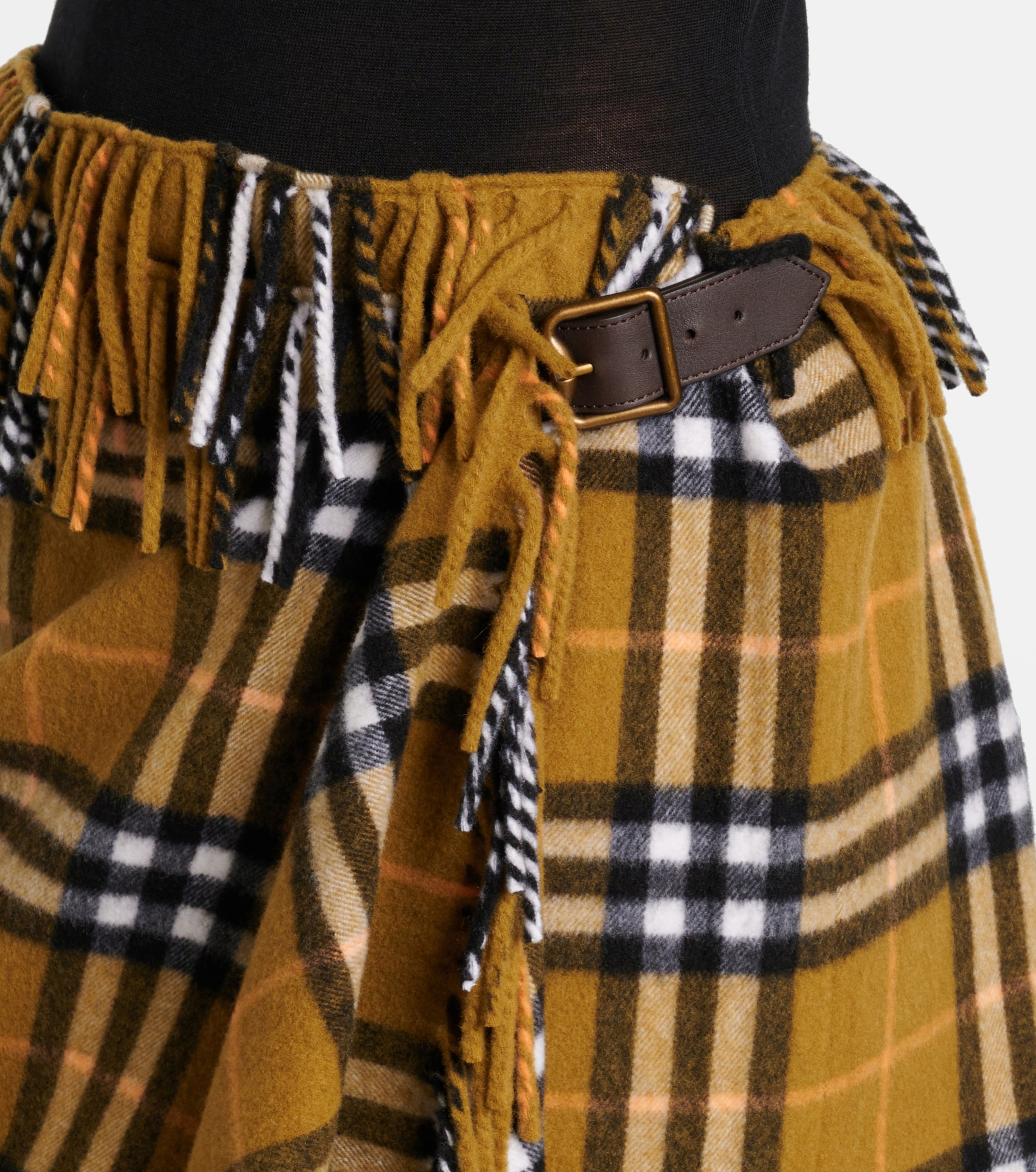 Burberry Burberry Check wool and cashmere miniskirt thumbnail