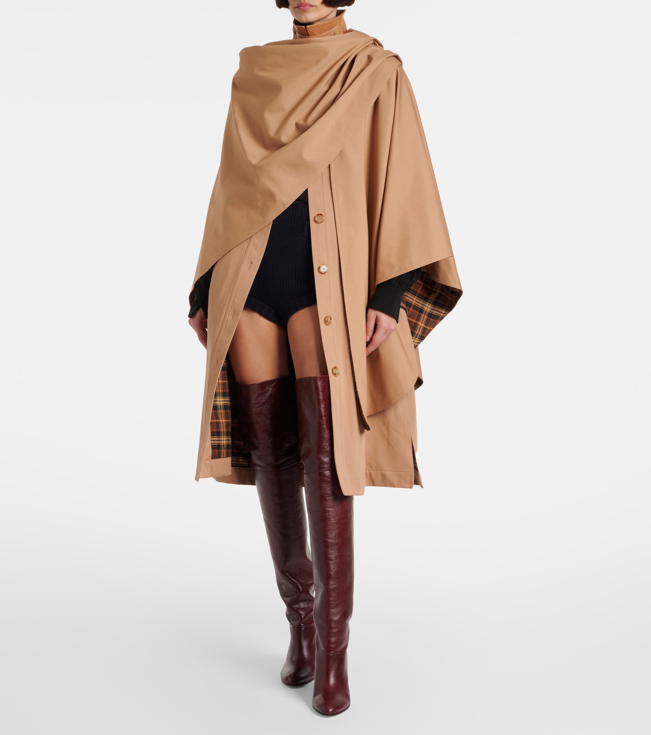 Chloé Cotton gabardine cape