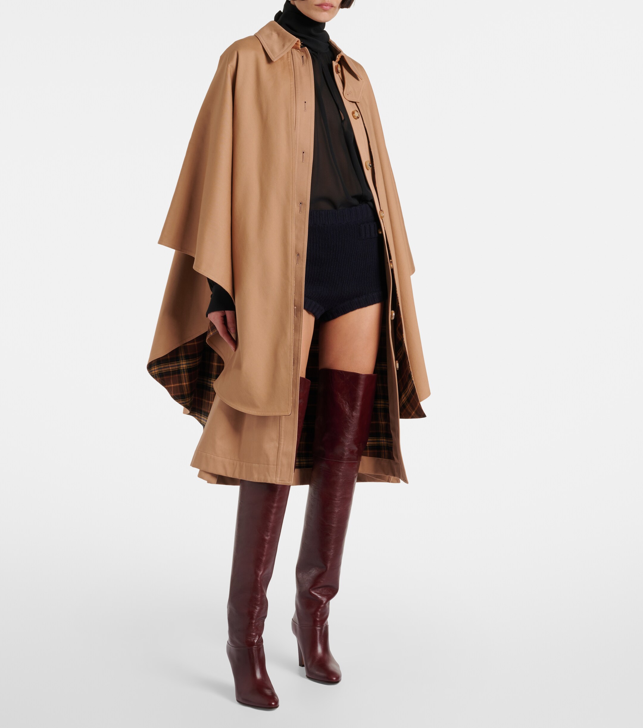 Chloé Cotton gabardine cape