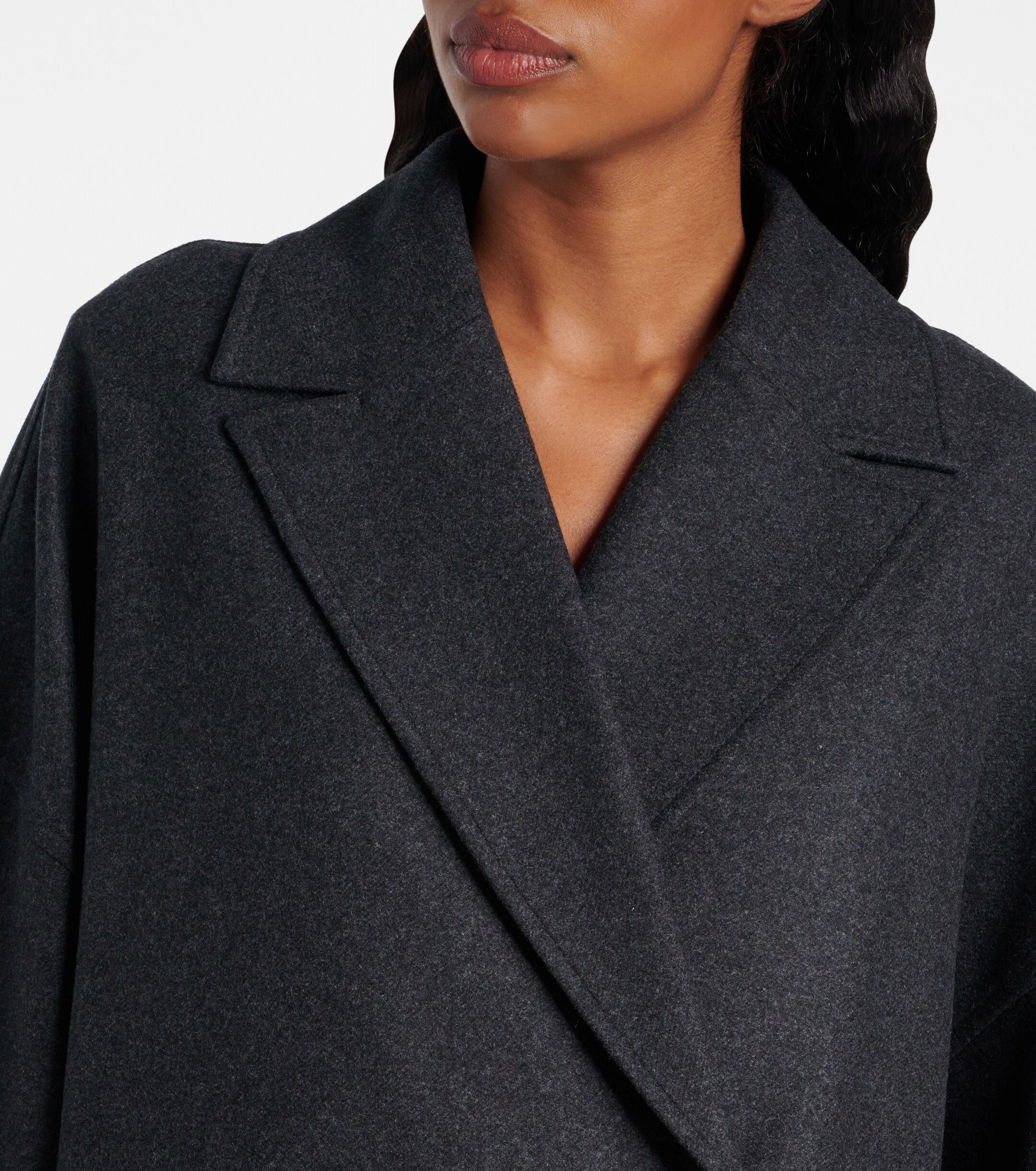 Brunello Cucinelli Oversized wool coat thumbnail