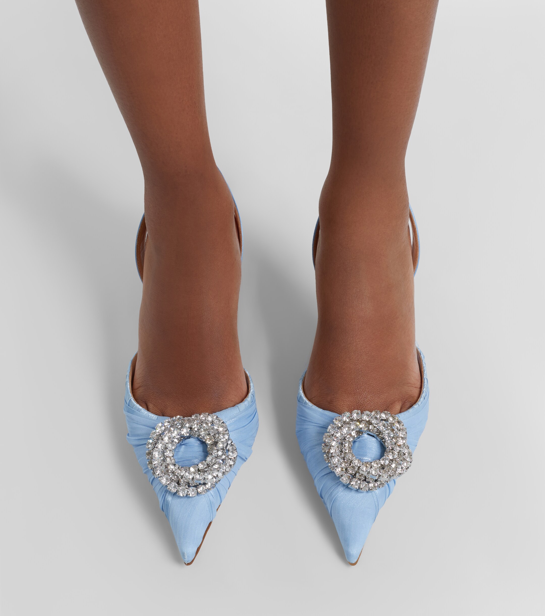 MACH & MACH - Galaxy embellished organza slingback pumps | Plush