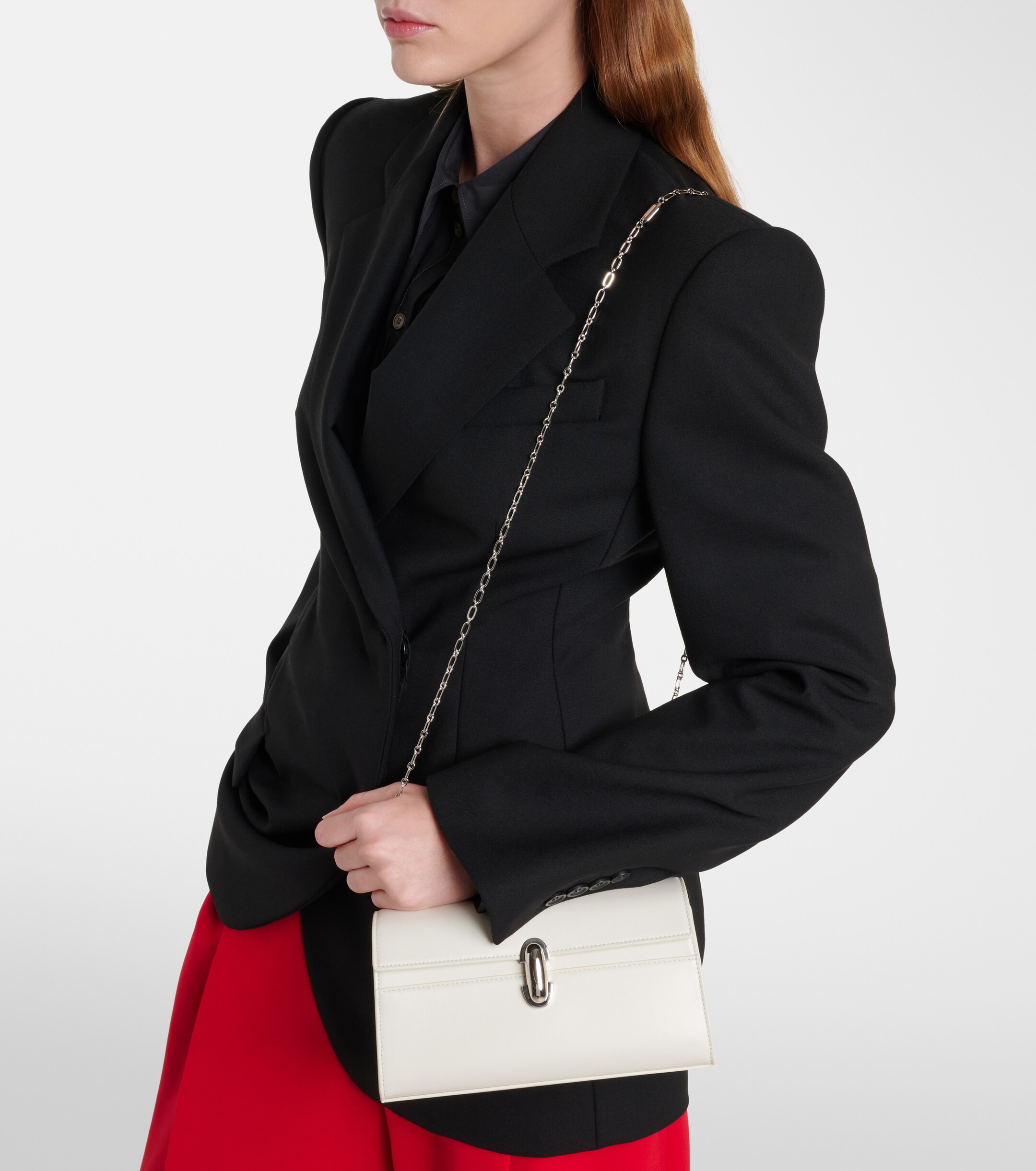 Savette Symmetry Chain Mini leather crossbody bag thumbnail