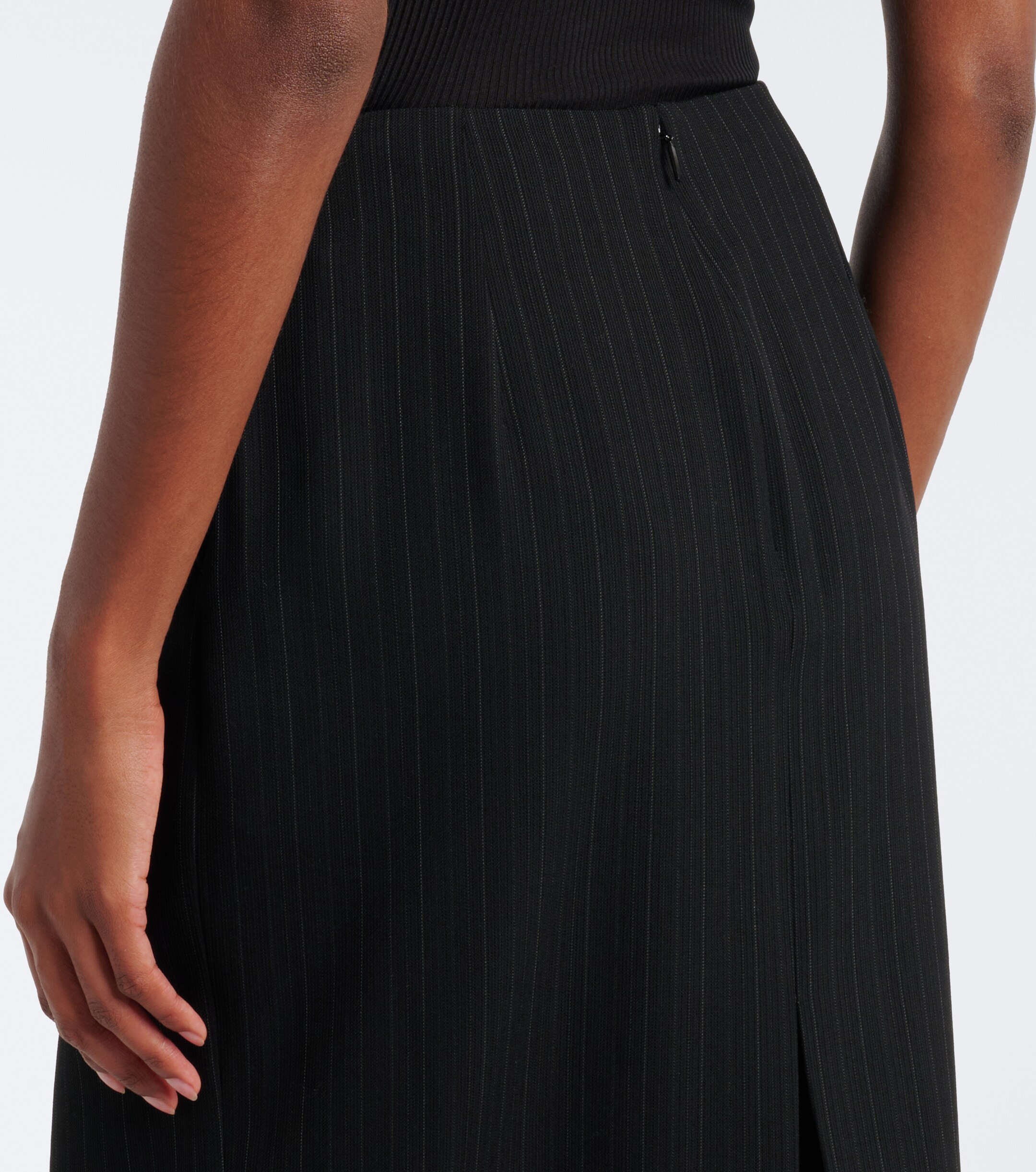 Saint Laurent Saint Laurent Chalk stripe wool-blend pencil skirt