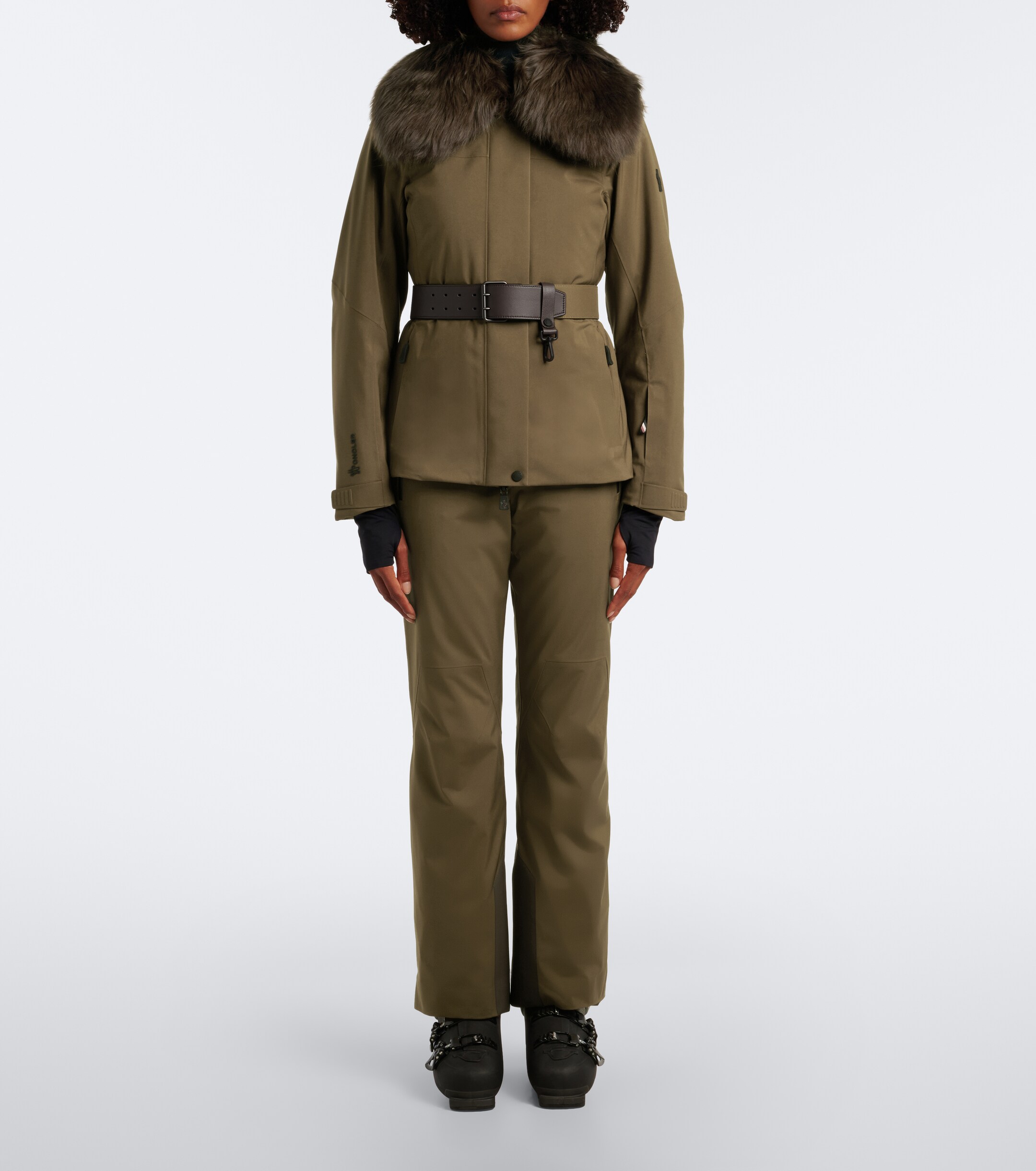 MONCLER GRENOBLE Moncler Grenoble Vizelles belted ski jacket